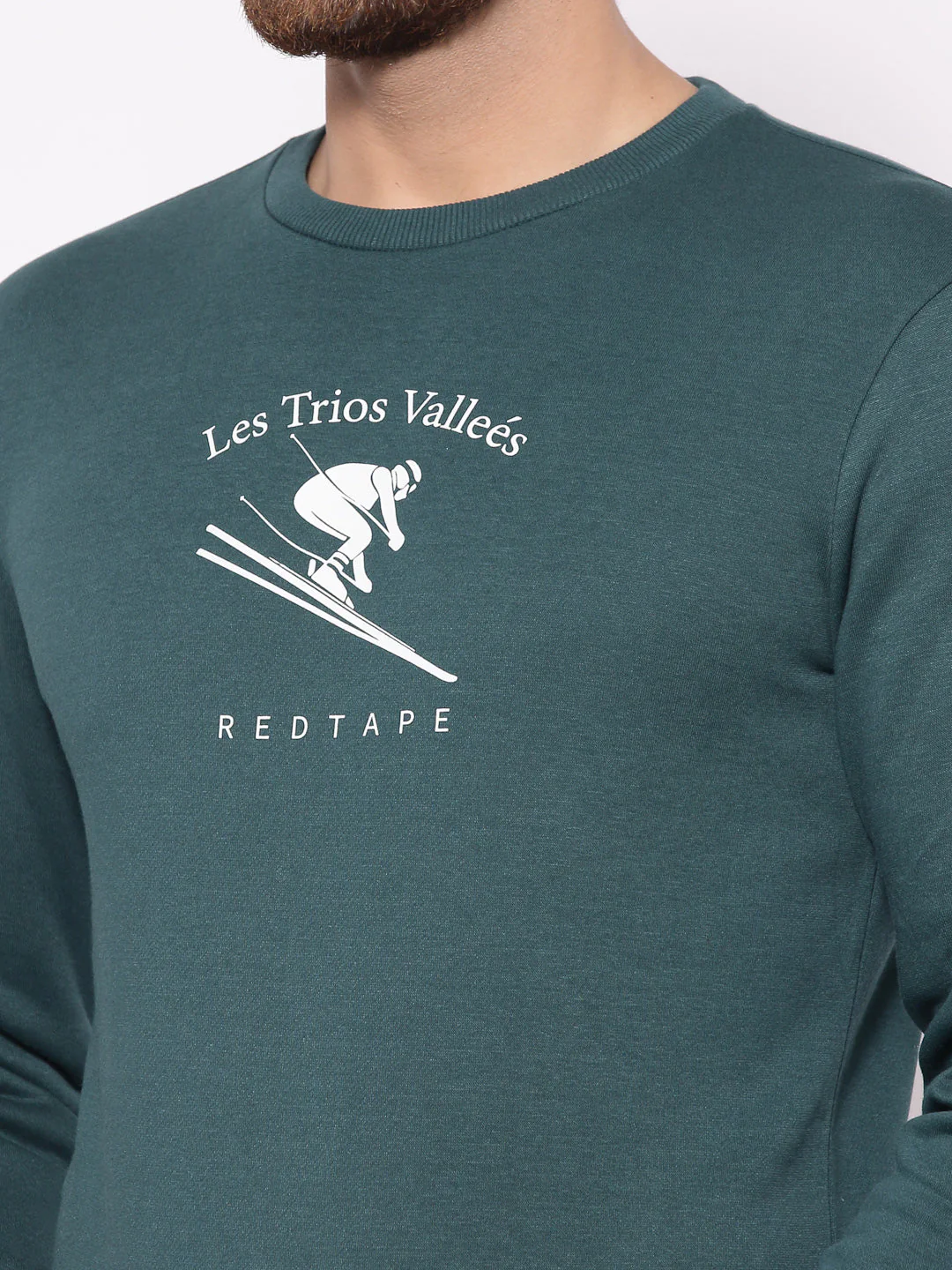 Men's Green Graphic Print Sweatshirt - Image 5