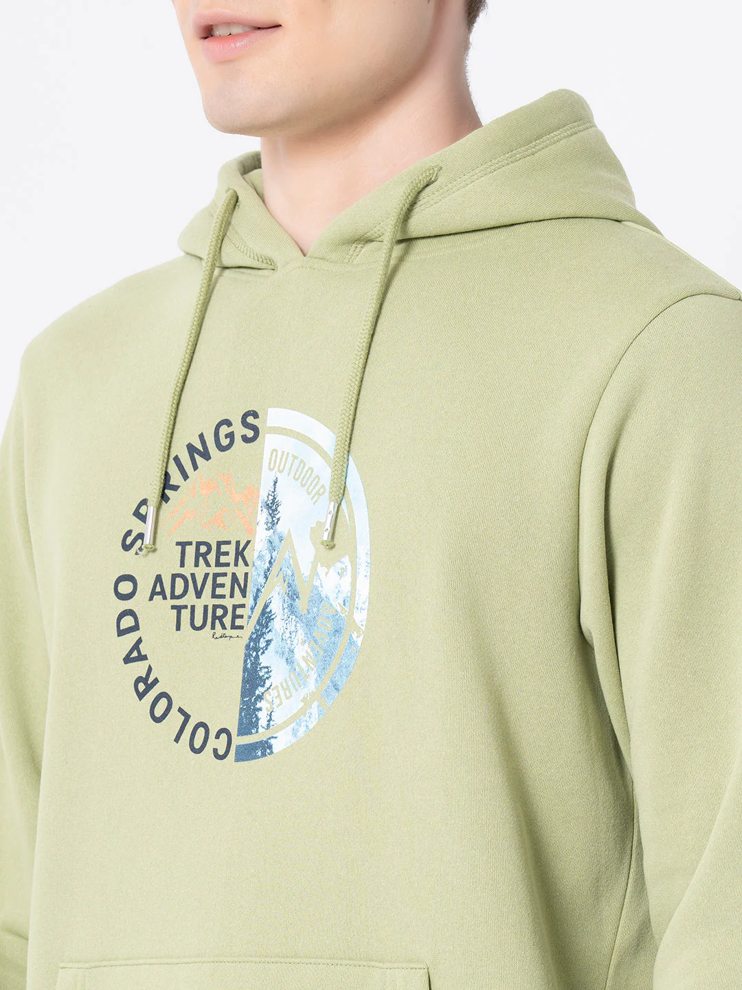 Men's Leaf Green Hoodie - Image 4