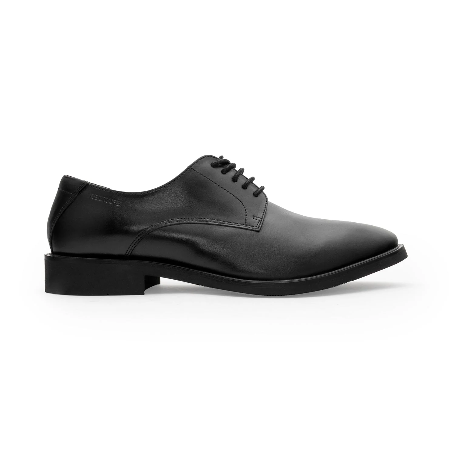Men's Leather Black Derby Shoes for Refined Daily Formal Style - Image 2
