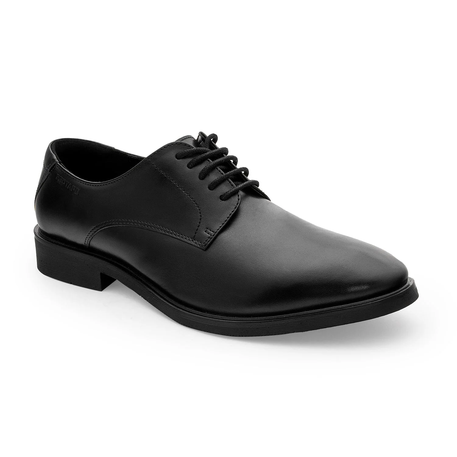 Men's Leather Black Derby Shoes for Refined Daily Formal Style - Image 6