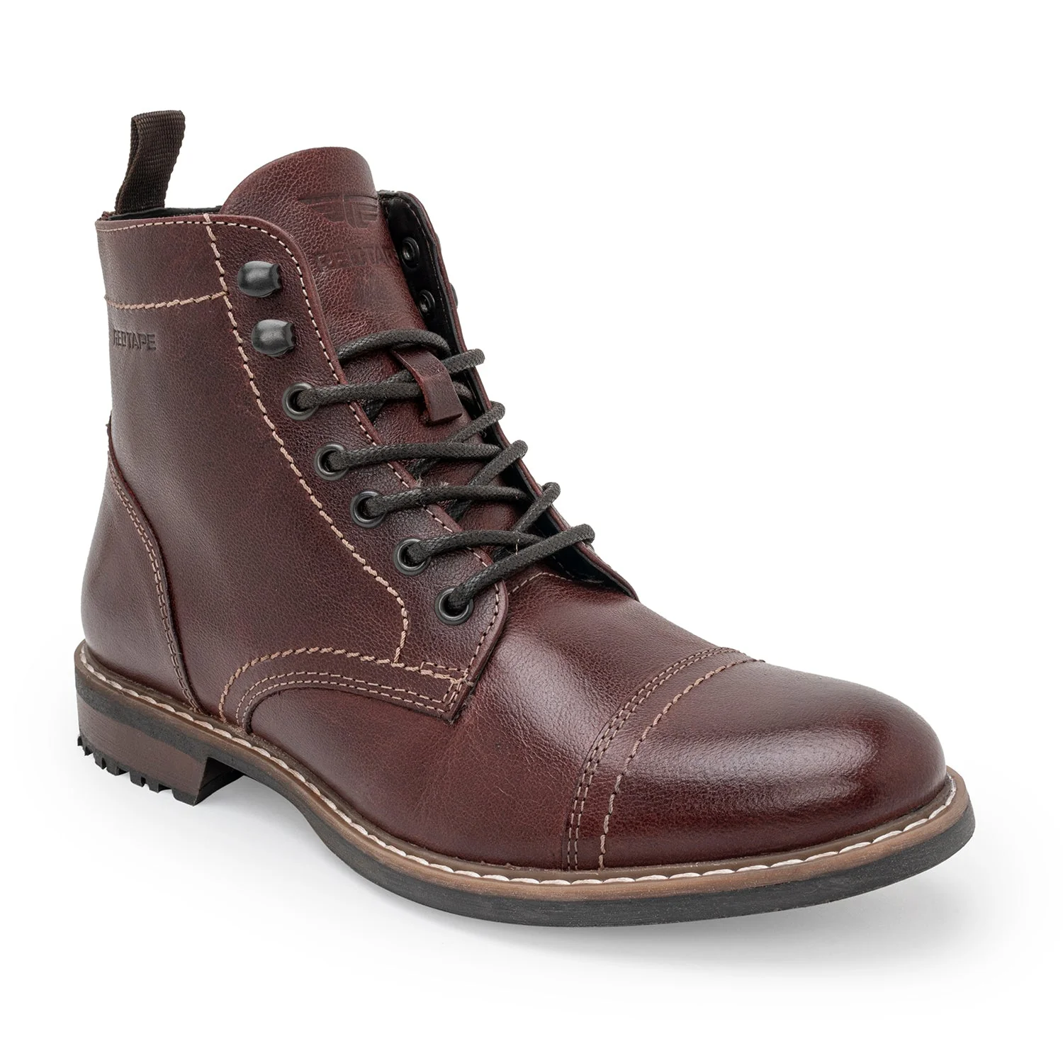 Men's Leather Biker Boots - Image 2