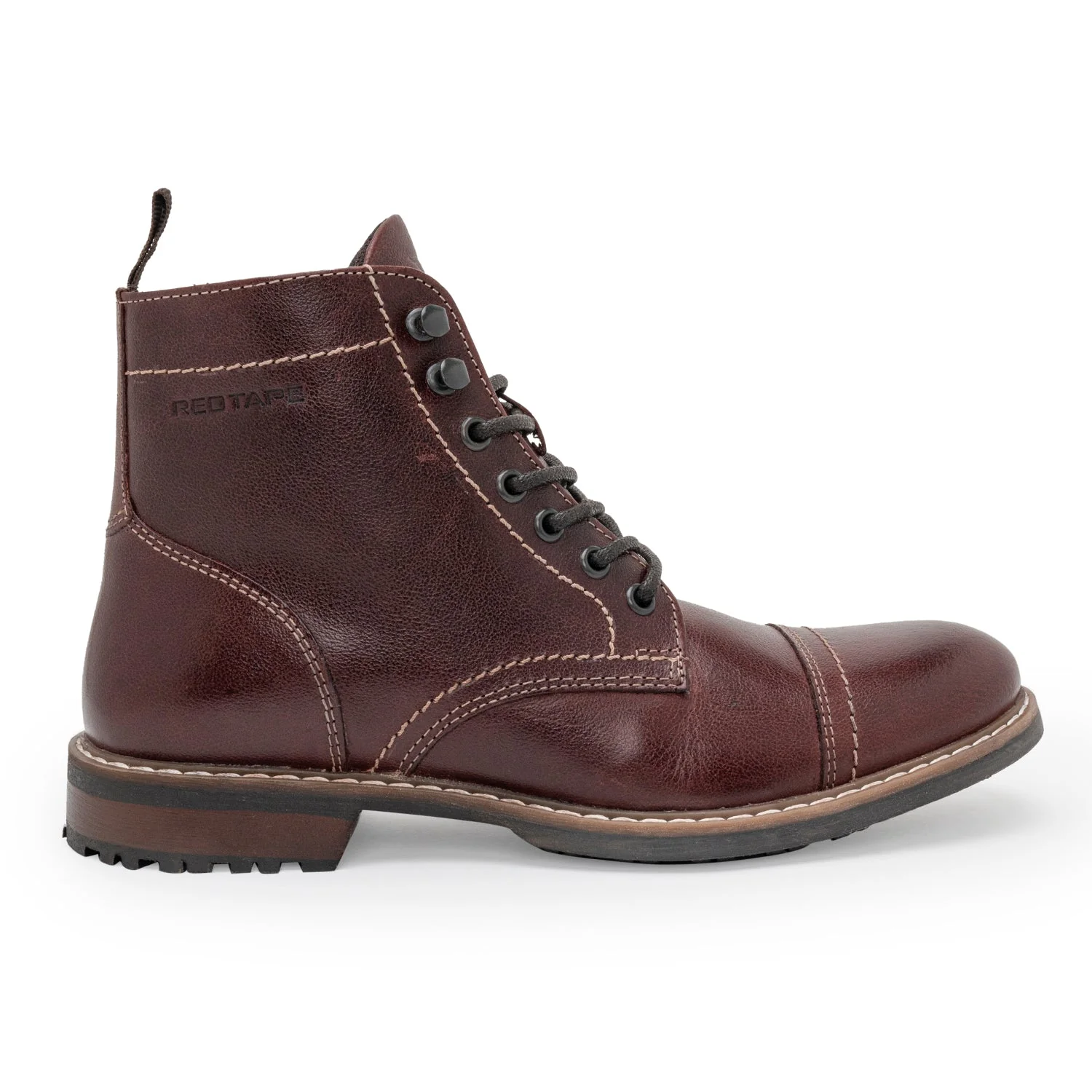 Men's Leather Biker Boots - Image 3