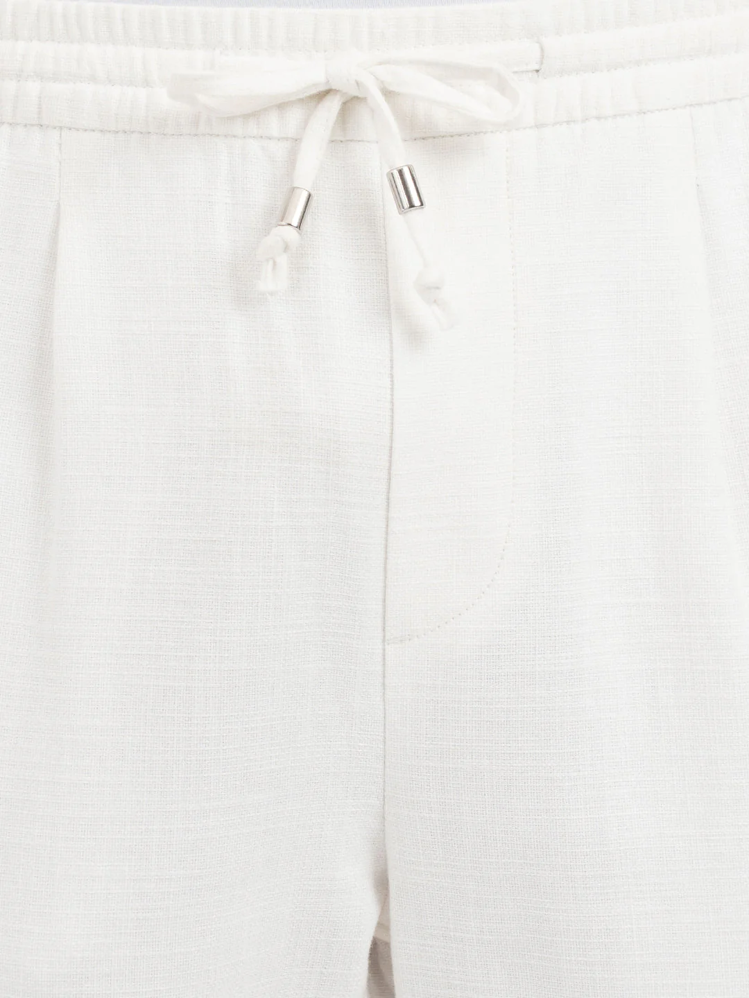 Mens Linen Pants in White - Image 4