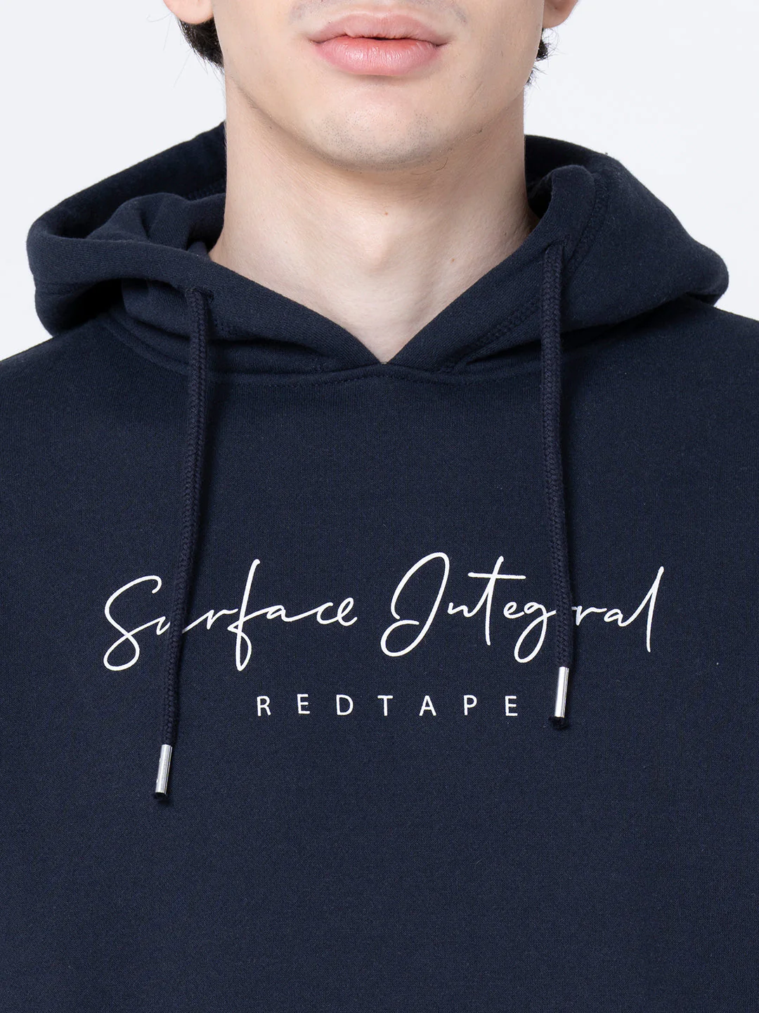 Men's Navy Printed Hoodie - Image 4