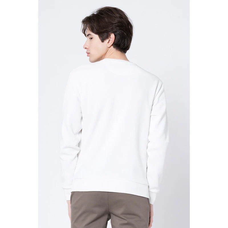 Men's Off White Graphic Print Sweatshirt - Image 3