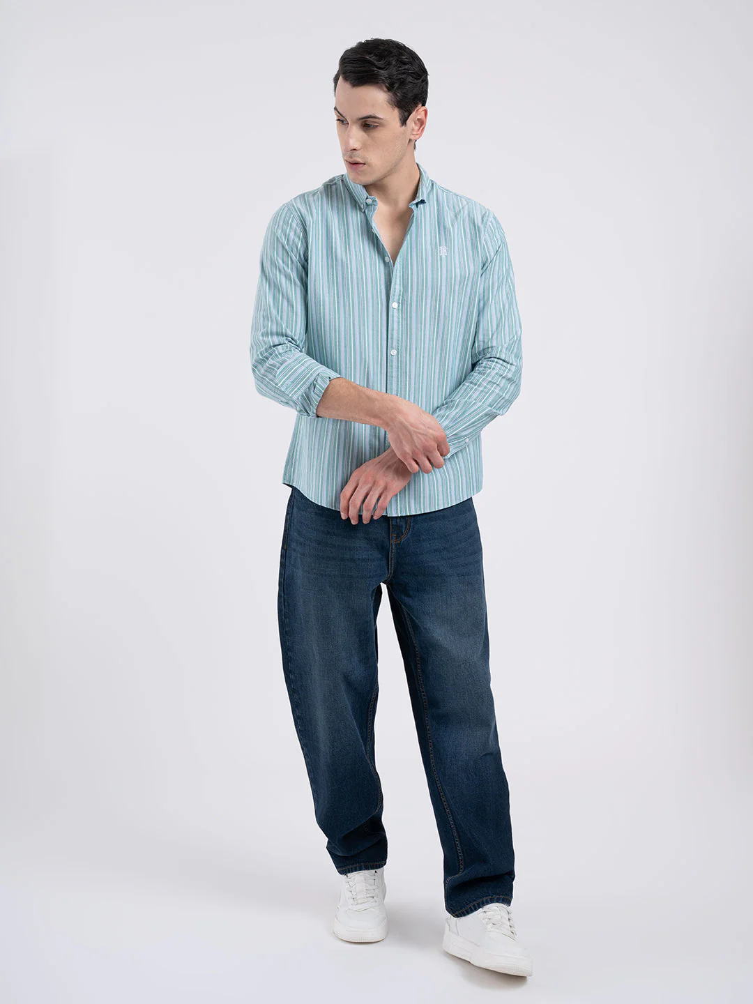 Men's Oxford Stripe Shirt for Casual Everyday Style - Image 5