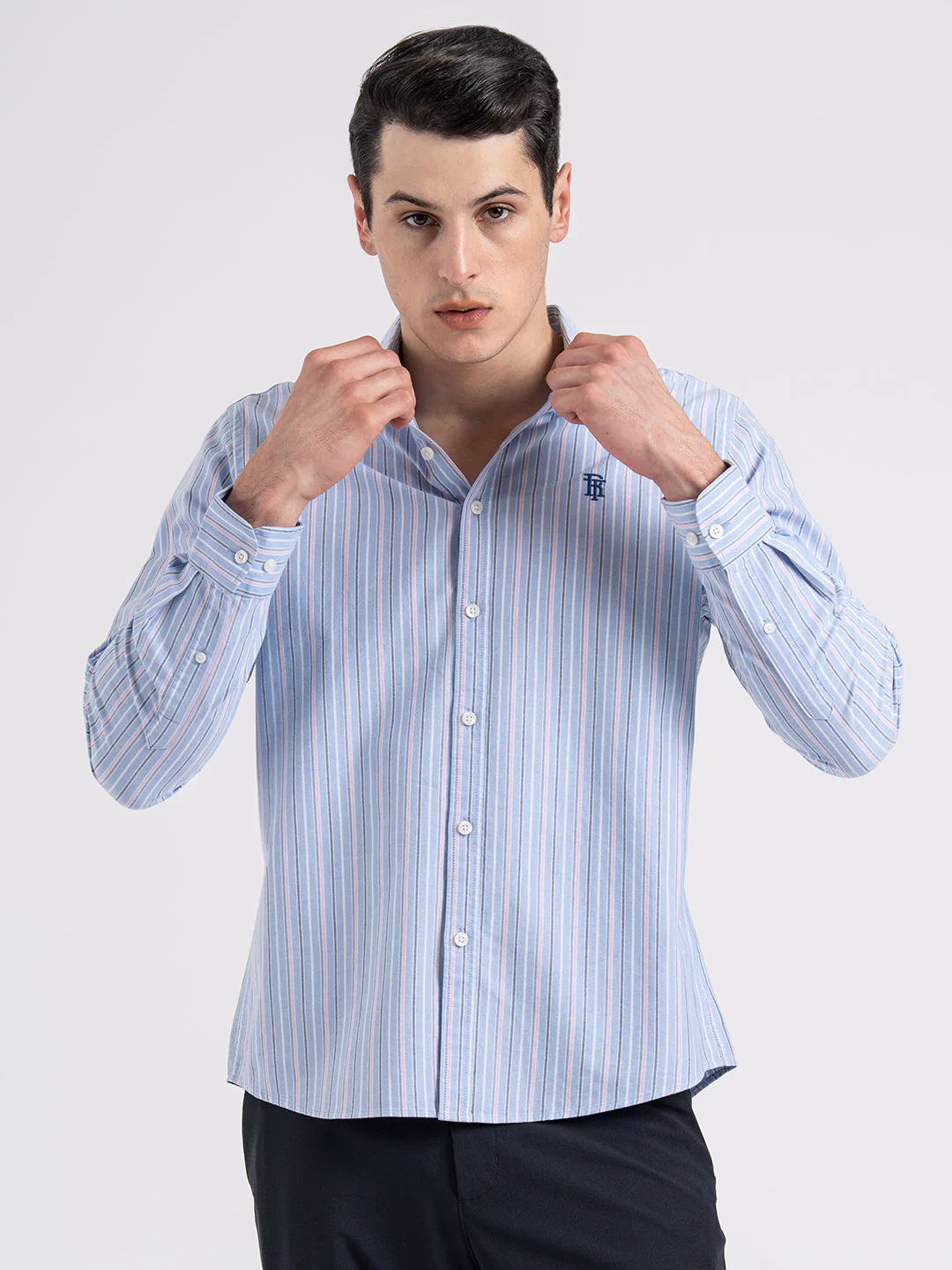 Men's Oxford Stripe Shirt for Casual Everyday Style - Image 2
