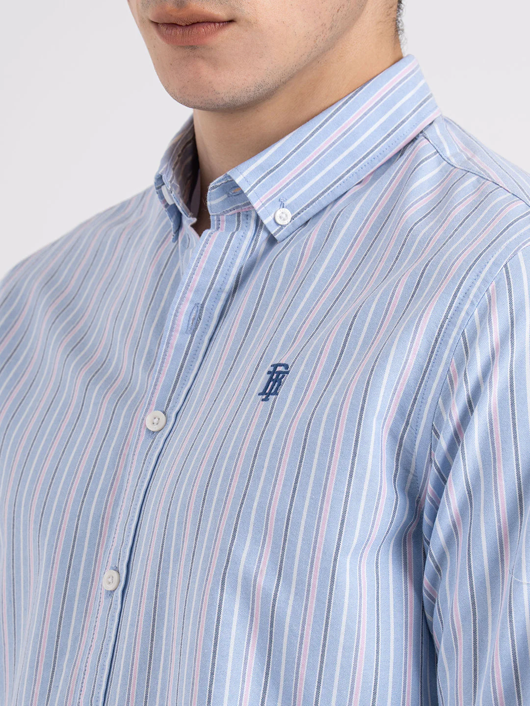 Men's Oxford Stripe Shirt for Casual Everyday Style - Image 5
