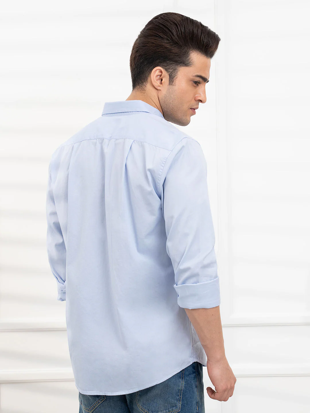 Men's Oxford Stripe Shirt for Smart Casual Style - Image 4