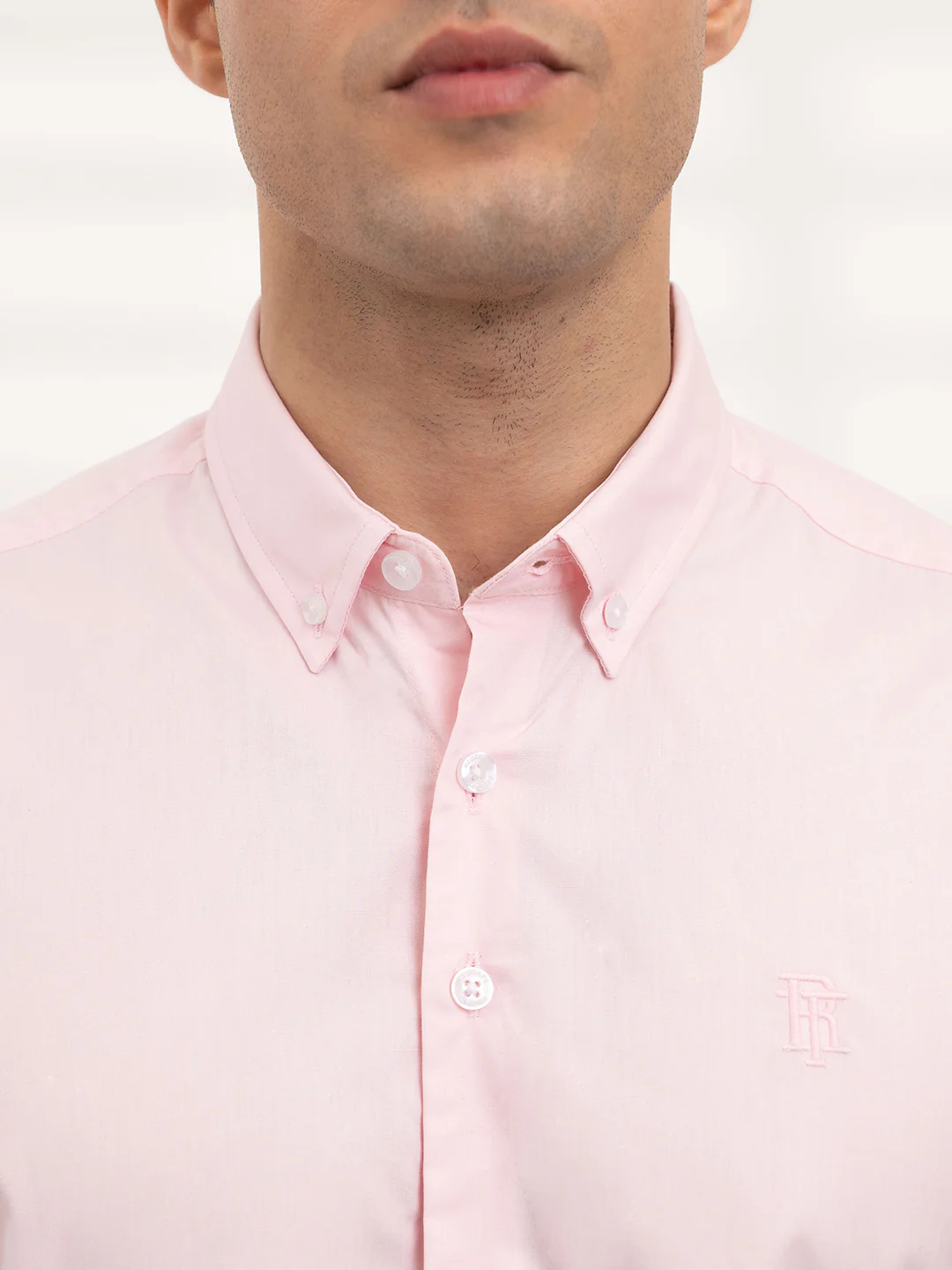 Menâ€™s Pink Poplin Shirt | Smooth Cotton Sophistication - Image 6