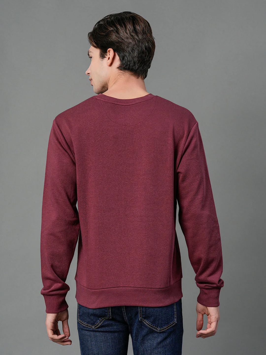Men's Plum Graphic Print Sweatshirt - Image 4