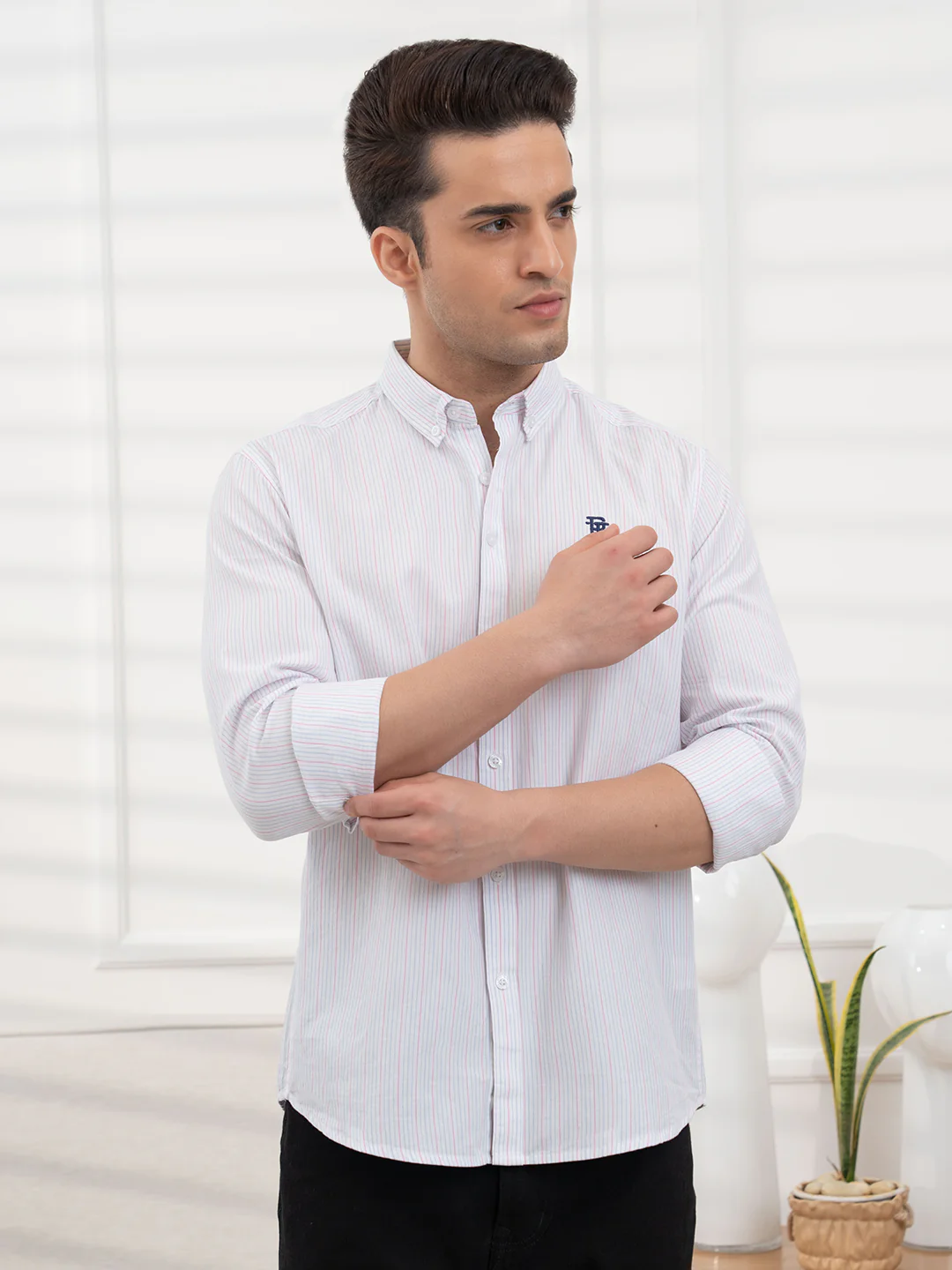 Menâ€™s Premium Cotton Shirt for Stylish Everyday Refined Look - Image 3