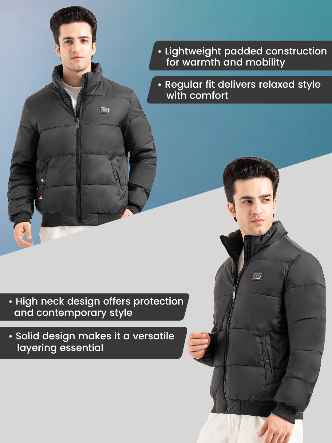 Men's Puffer Jacket for Lightweight Everyday Winter Warmth - Image 3