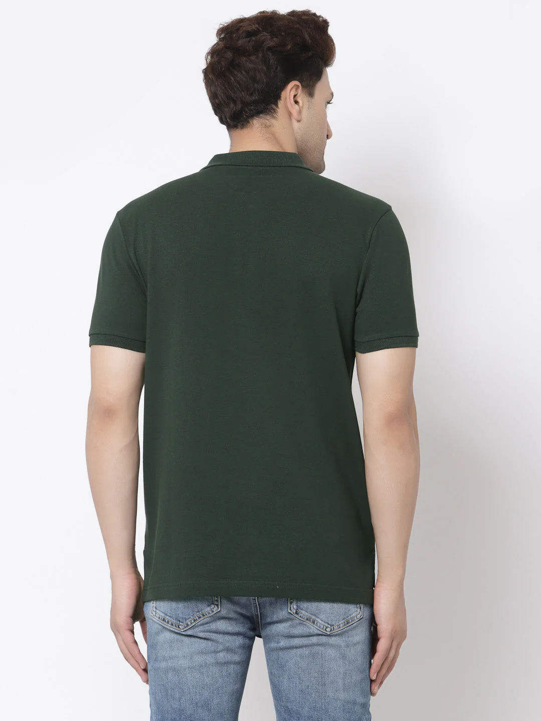 Men's Regular Fit Cotton Collar T-Shirt - Image 3