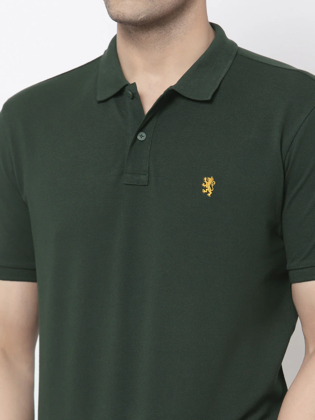 Men's Regular Fit Cotton Collar T-Shirt - Image 4