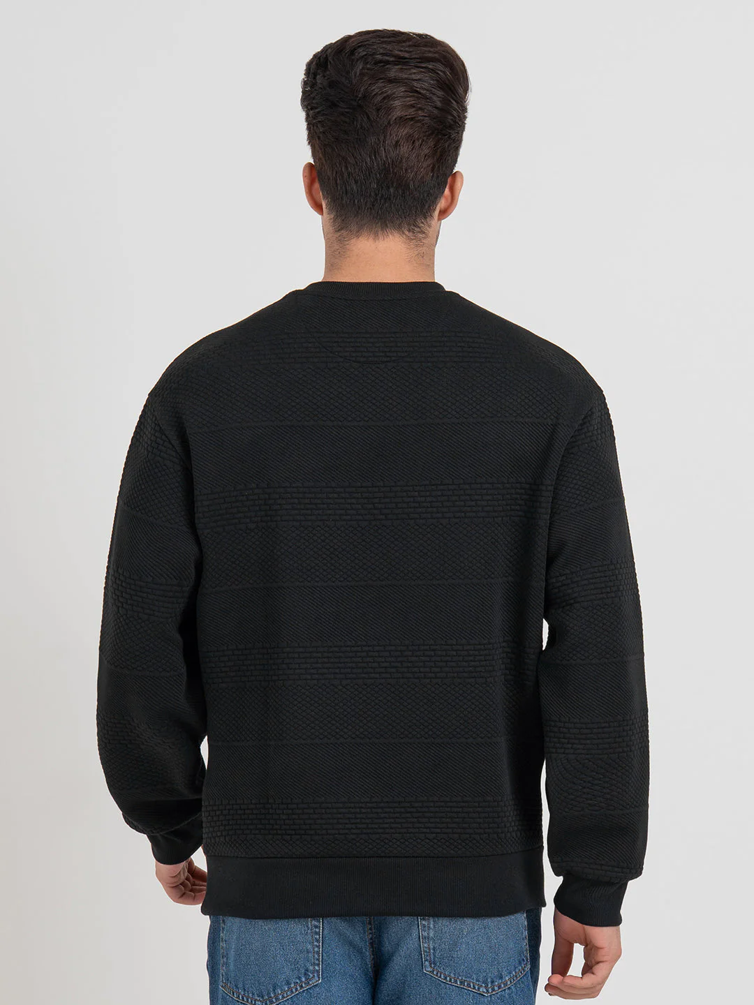 Men's Self Design Sweatshirt  For Everyday Wear - Image 4