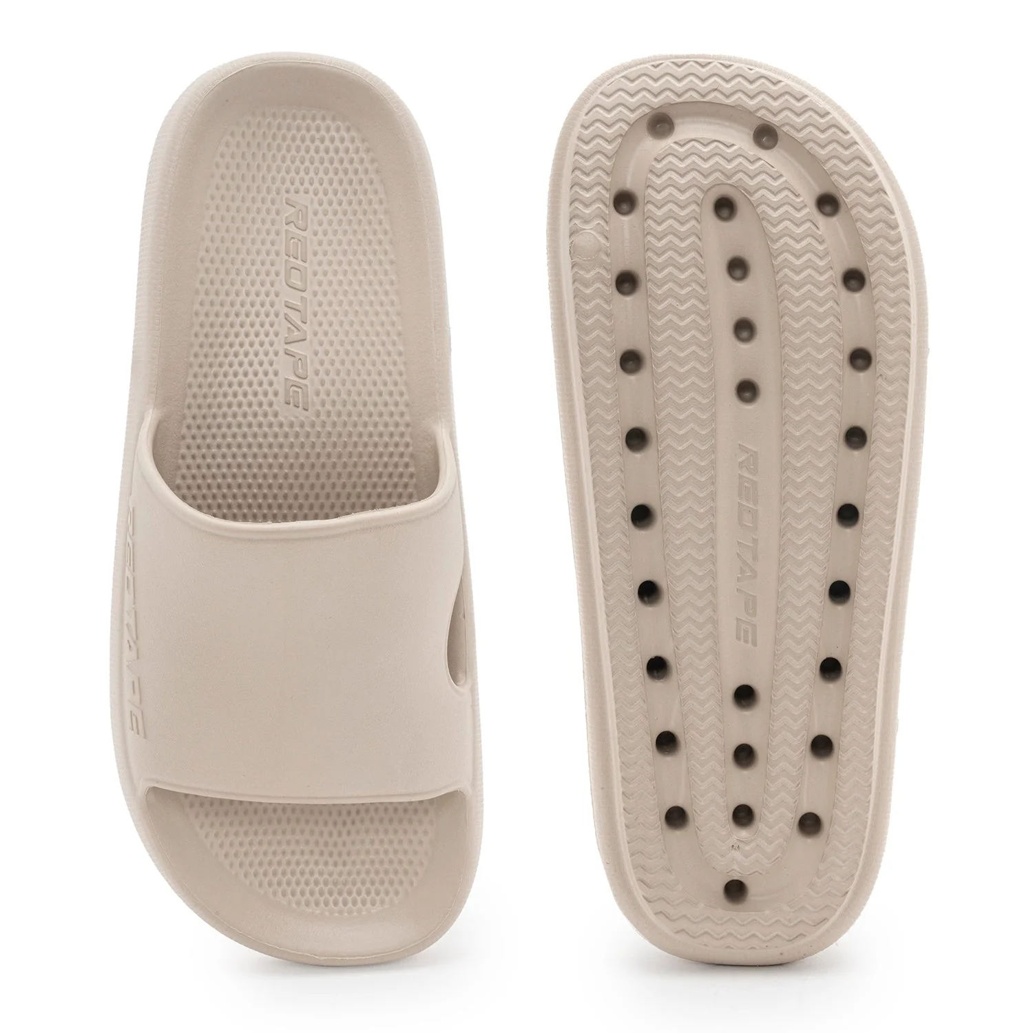 Mens Sliders in Beige | Casual Pool Sliders - Image 5