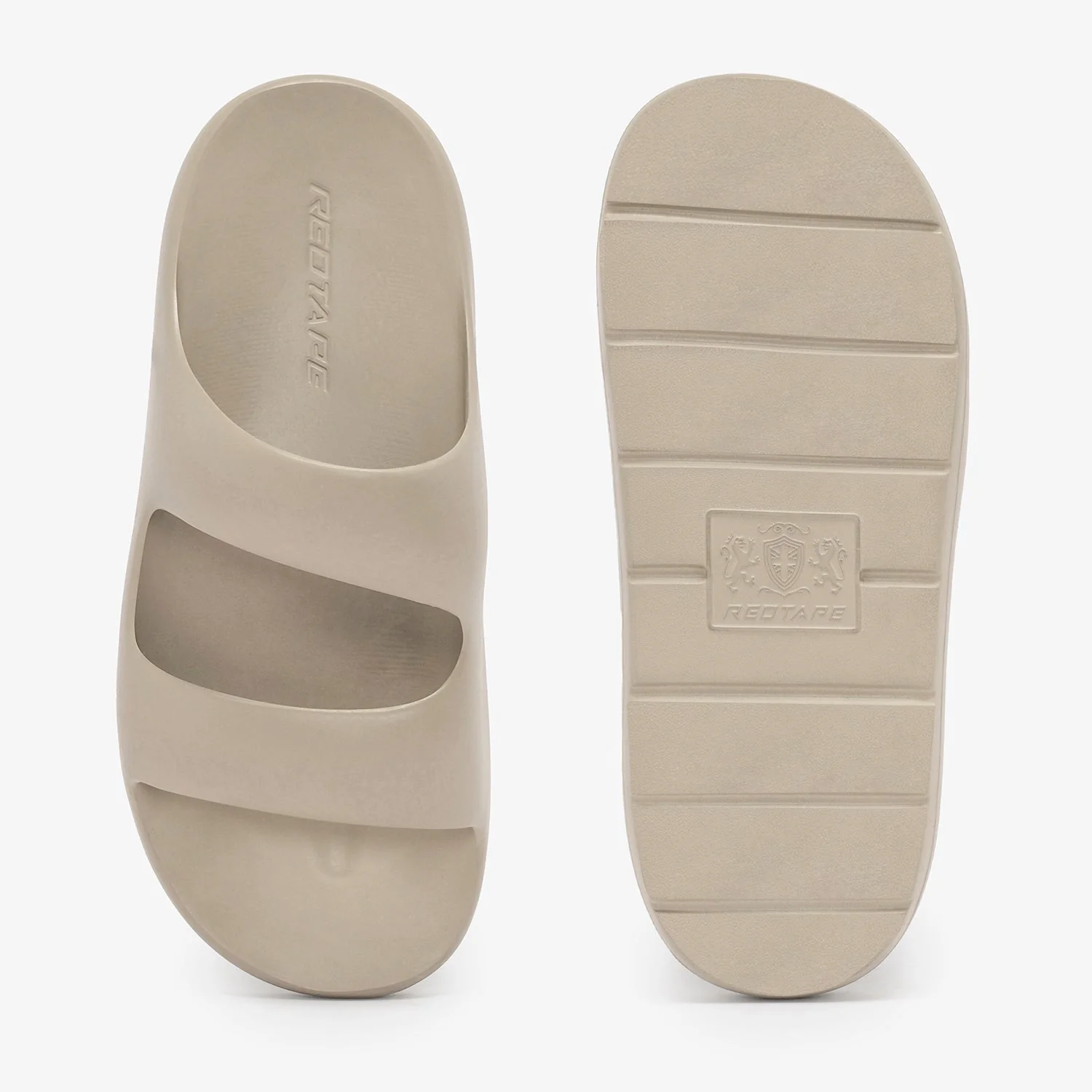 Mens Sliders in Beige | Casual Pool Sliders - Image 5