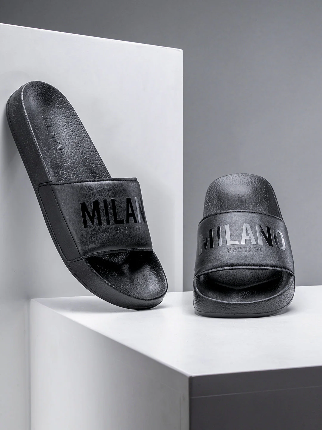 Mens Sliders in Black | Casual Pool Sliders - Image 6