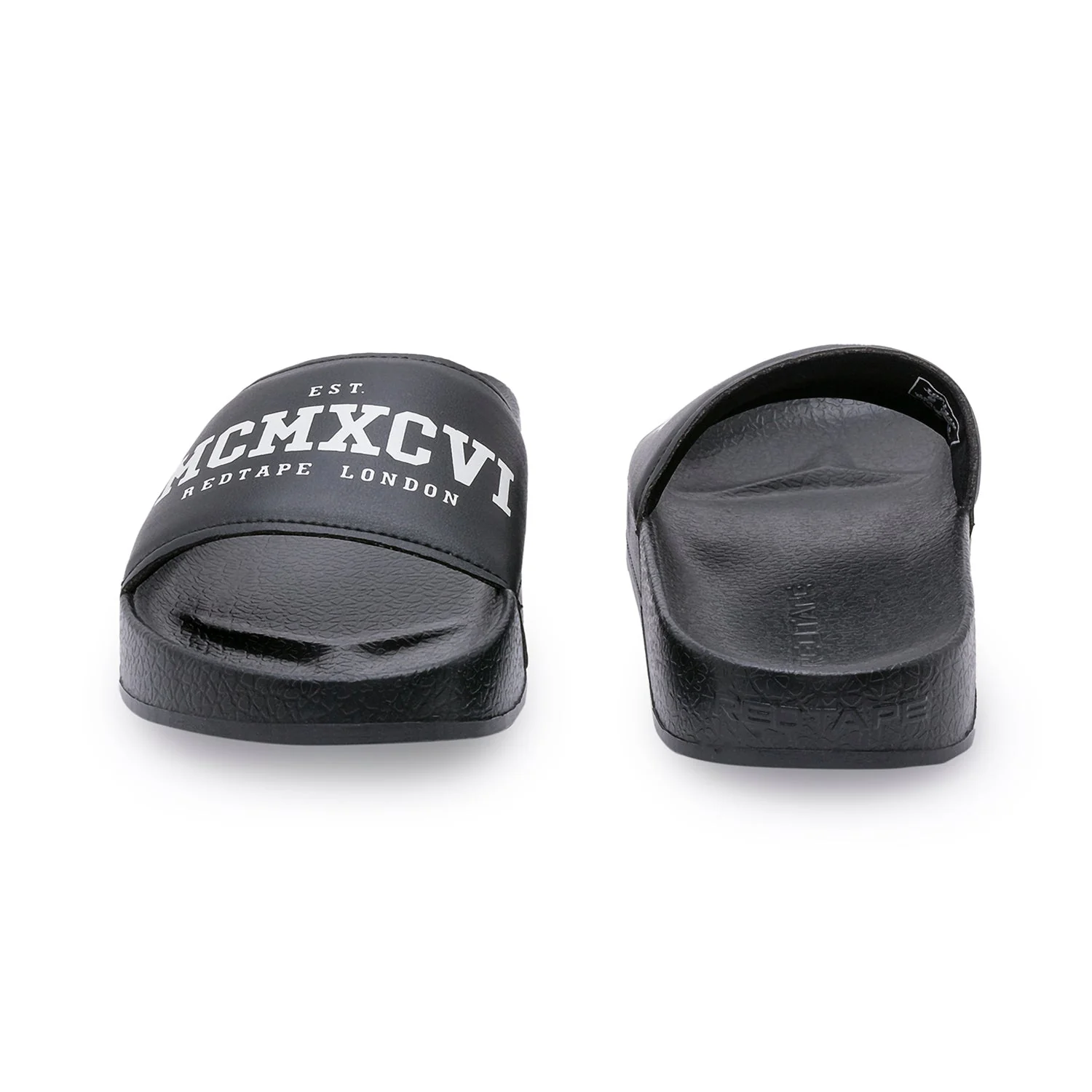 Mens Sliders in Black | Casual Pool Sliders - Image 4