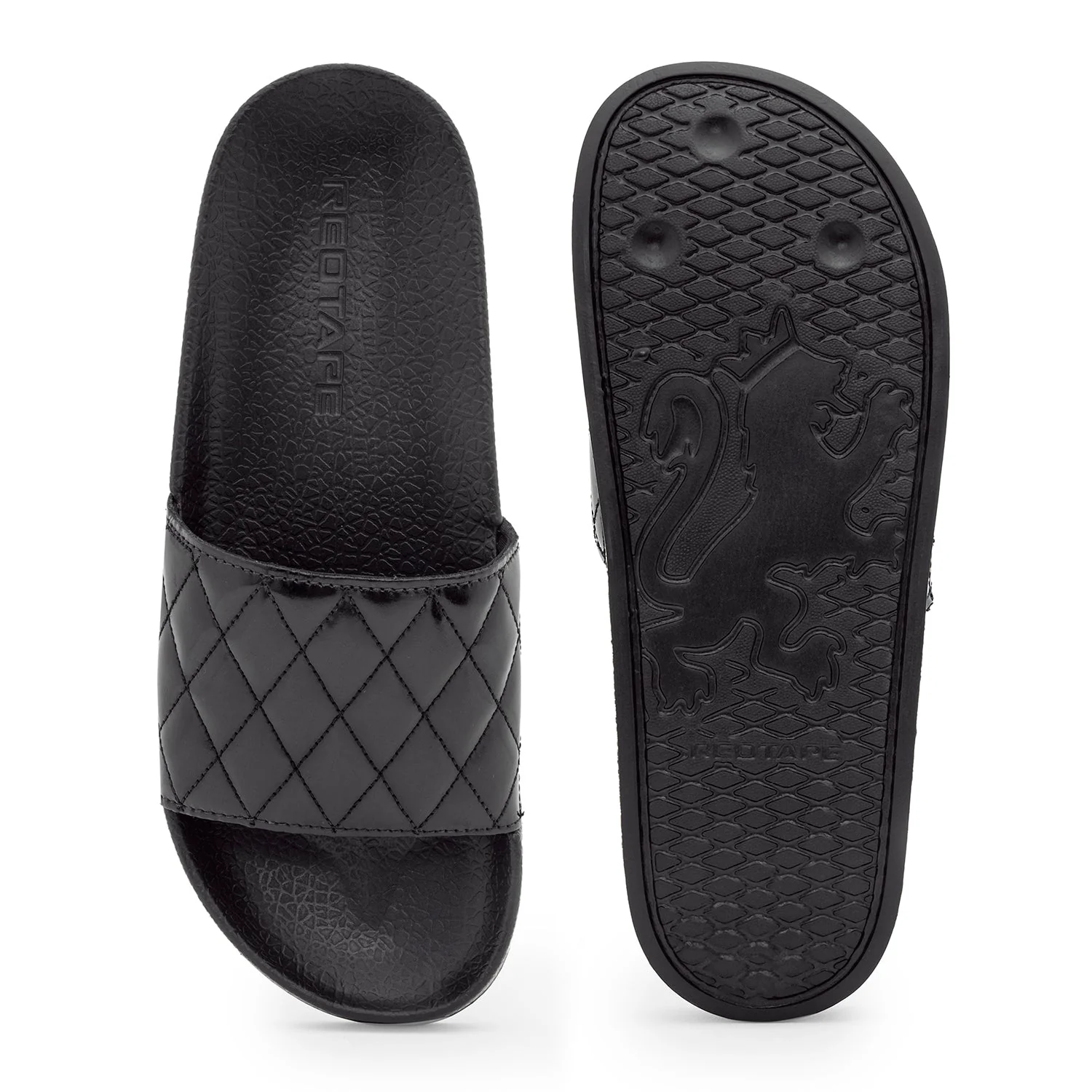 Mens Sliders in Black | Casual Pool Sliders - Image 5