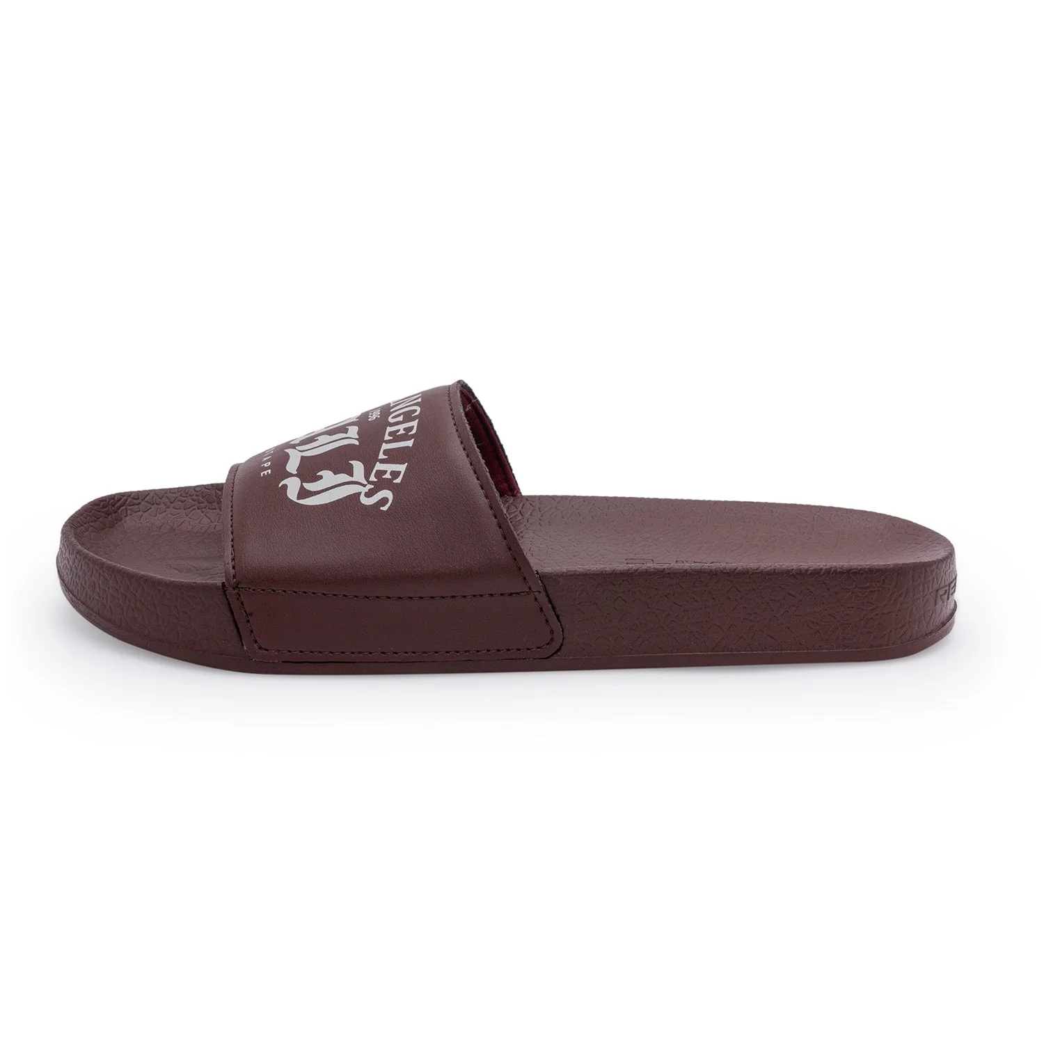 Mens Sliders in Burgundy | Casual Pool Sliders - Image 3