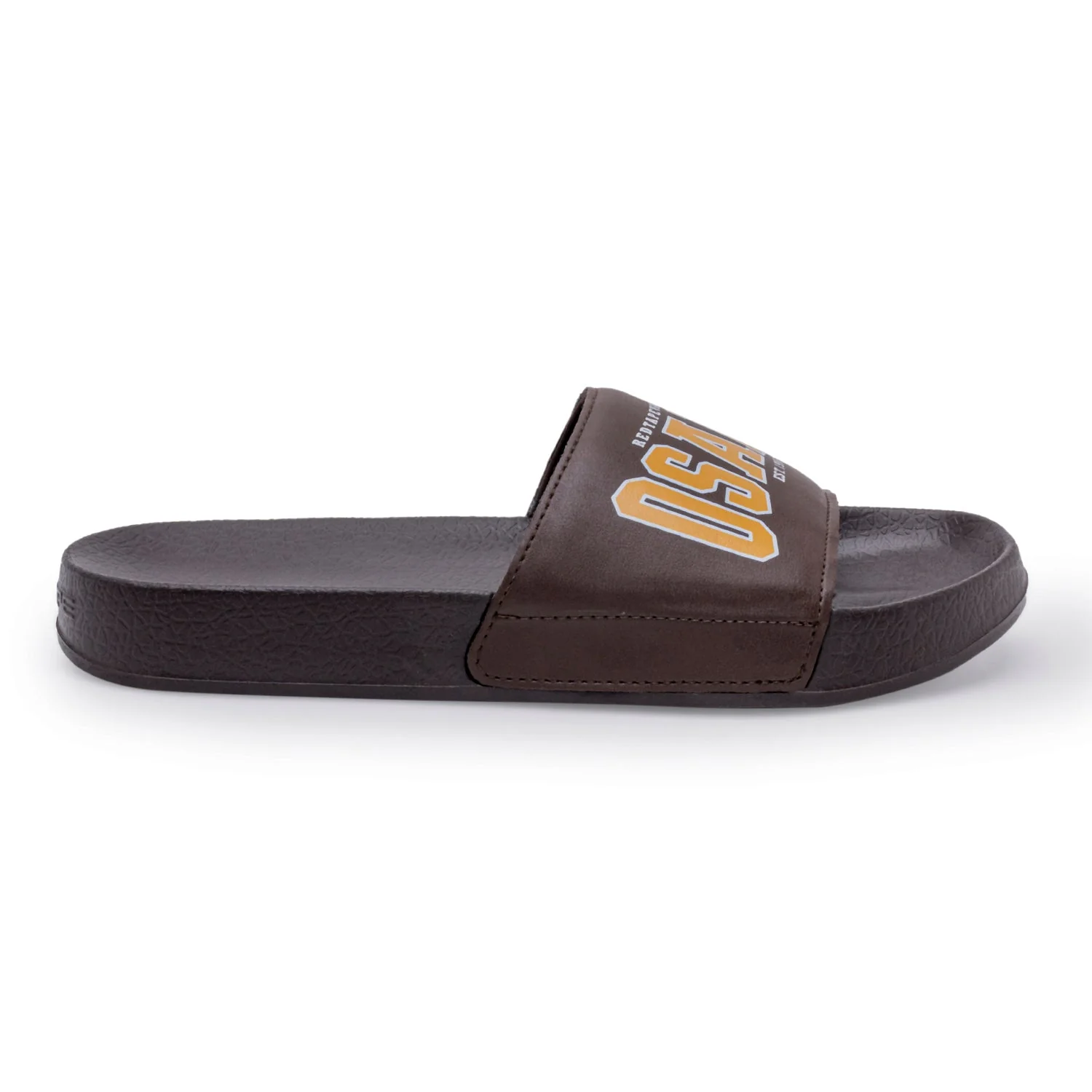 Mens Sliders in Dark Brown | Casual Pool Sliders - Image 2