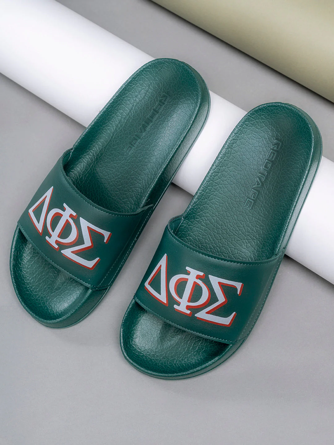 Mens Sliders in Dark Green | Casual Pool Sliders - Image 6