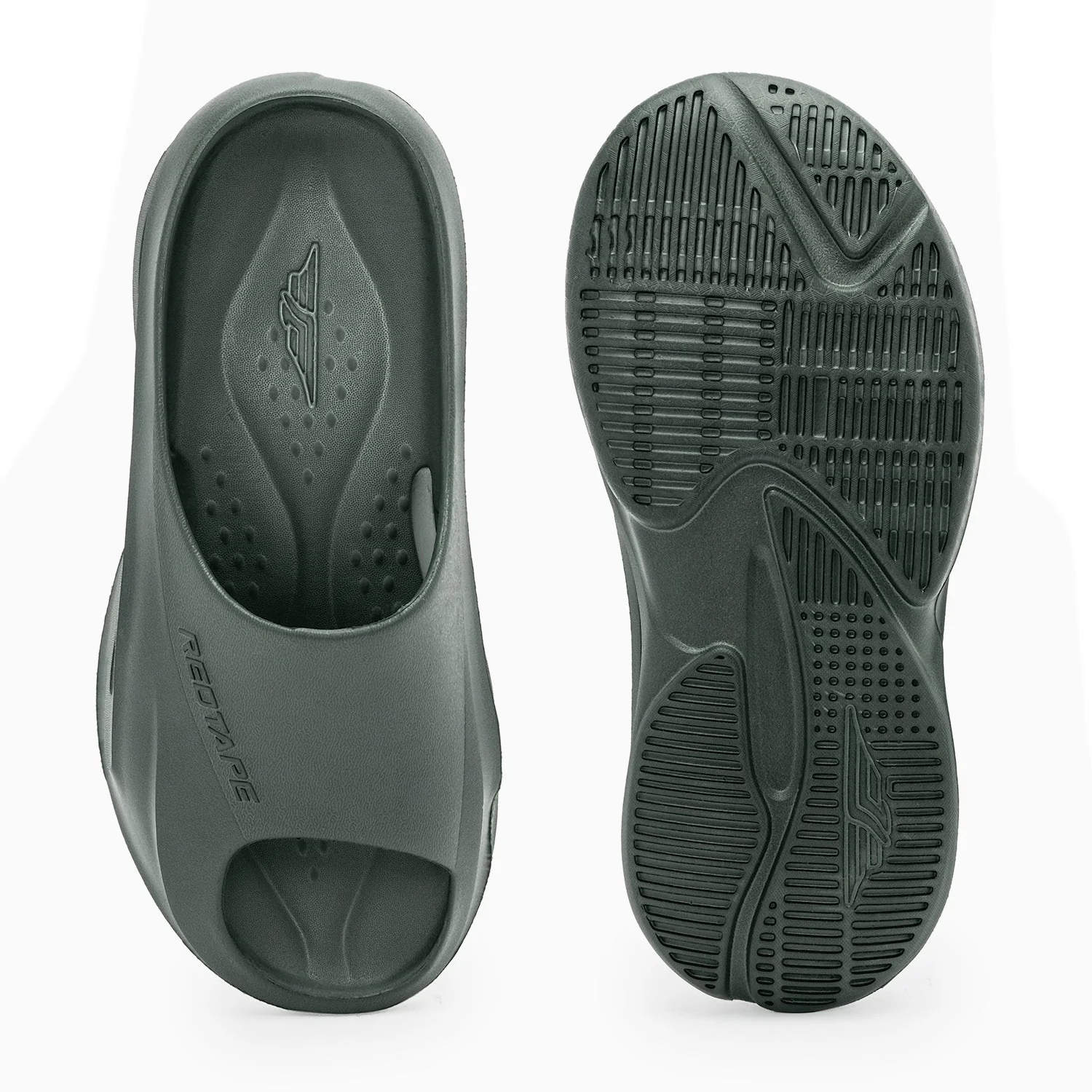Mens Sliders in  Green | Casual Pool Sliders - Image 5