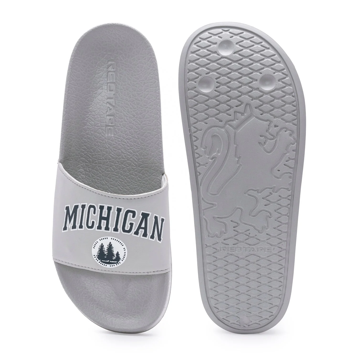 Mens Sliders in Grey | Casual Pool Sliders - Image 5
