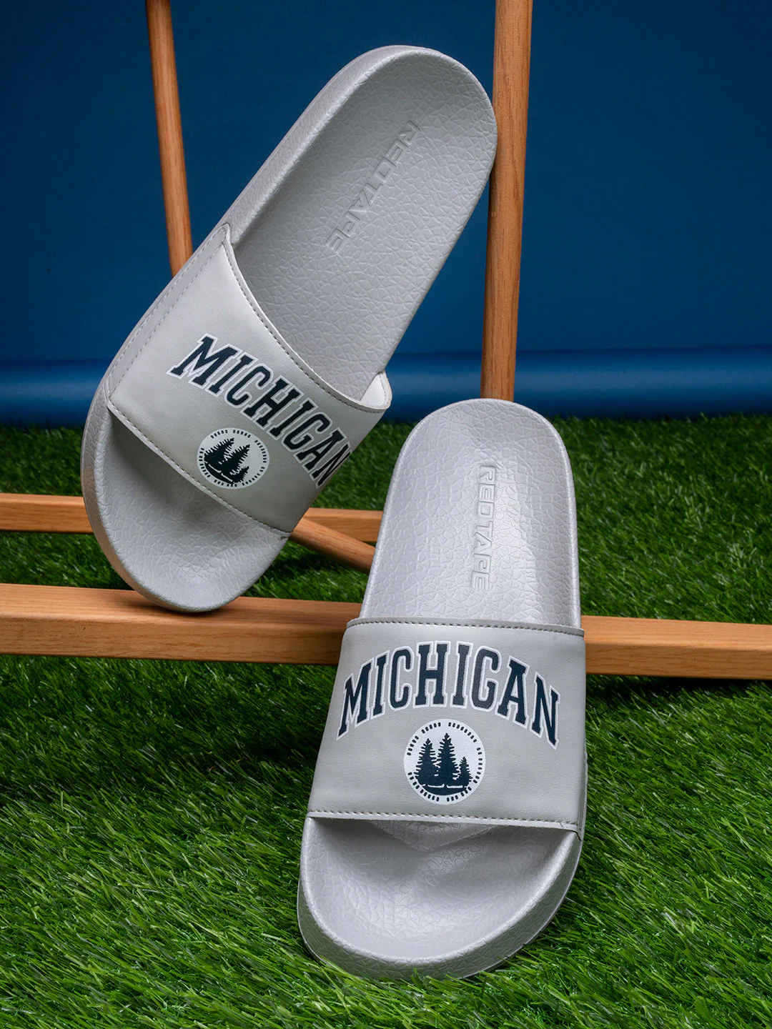 Mens Sliders in Grey | Casual Pool Sliders - Image 6