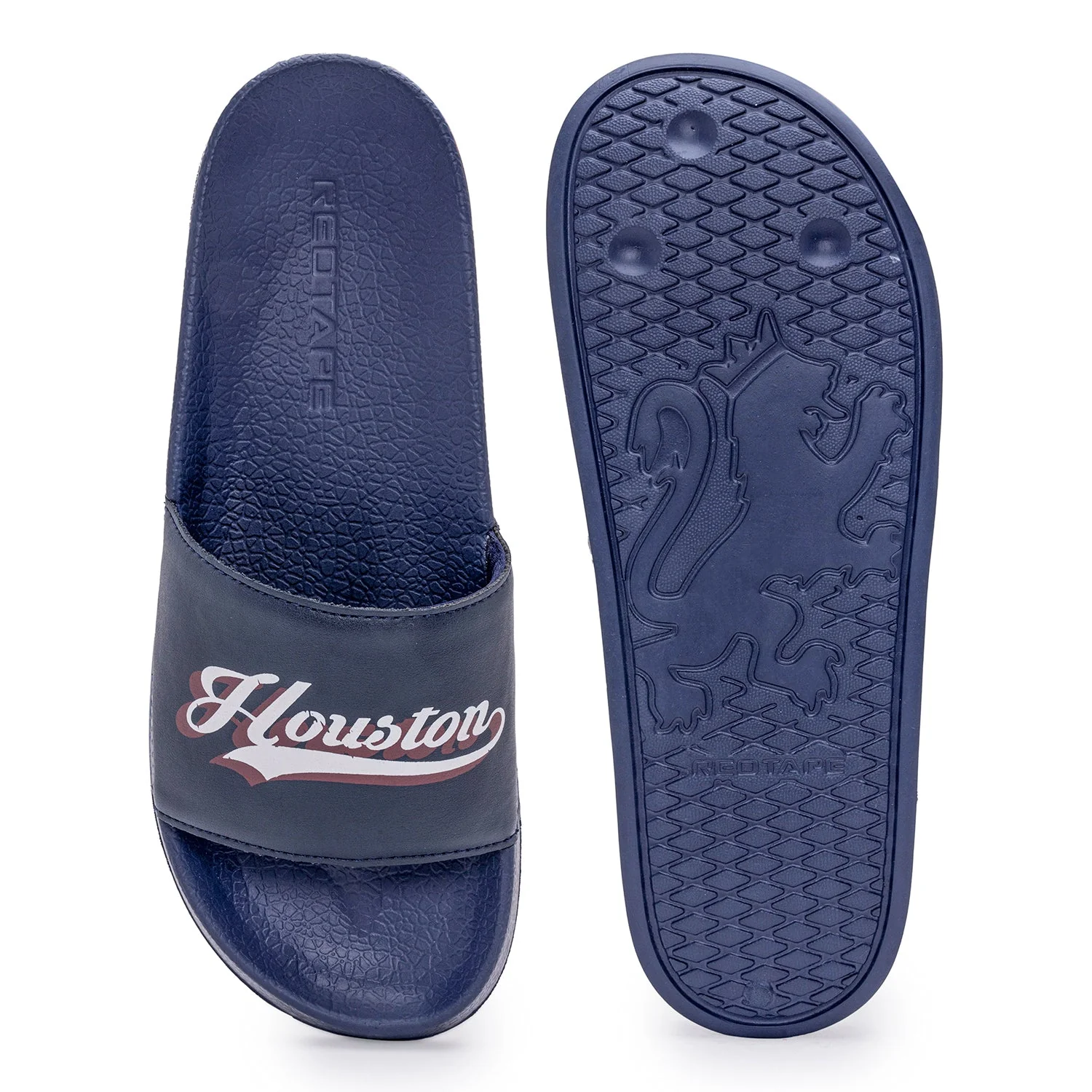 Mens Sliders in Navy | Casual Pool Sliders - Image 5