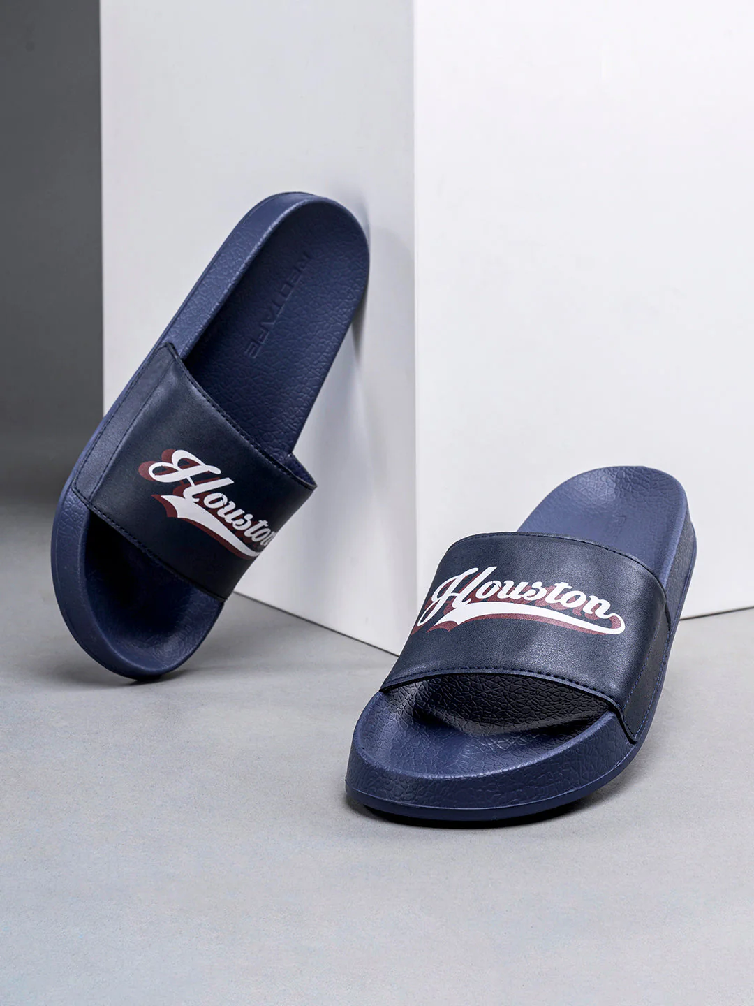 Mens Sliders in Navy | Casual Pool Sliders - Image 6