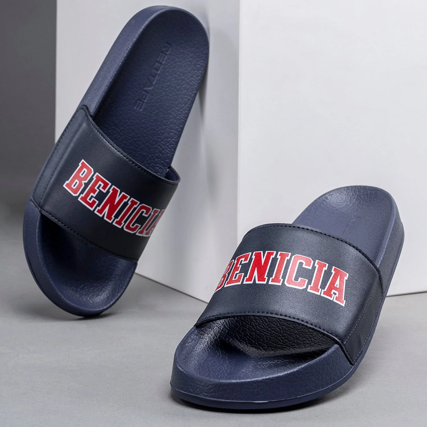 Mens Sliders in Navy | Casual Pool Sliders - Image 6