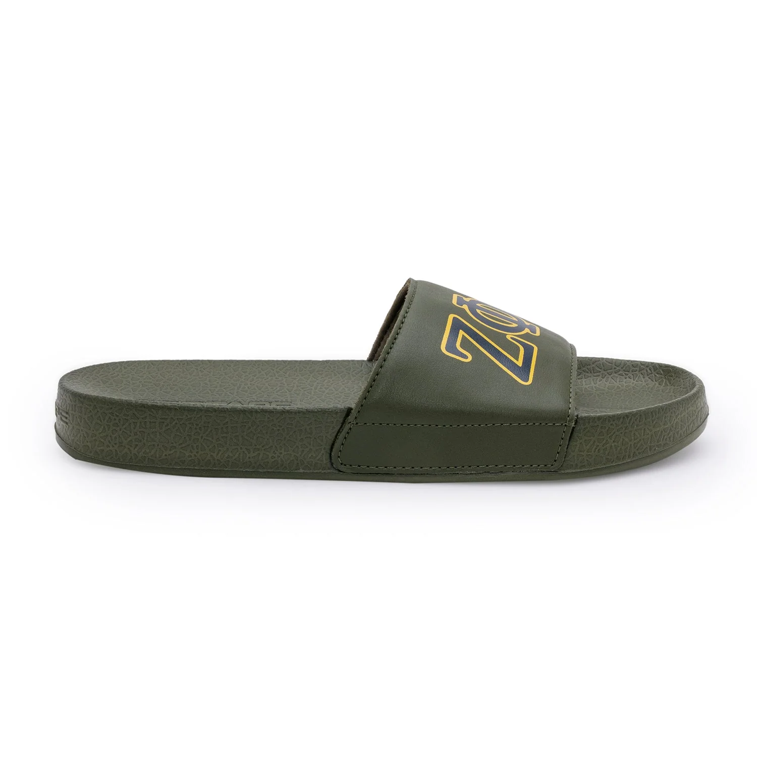 Mens Sliders in Olive | Casual Pool Sliders - Image 2