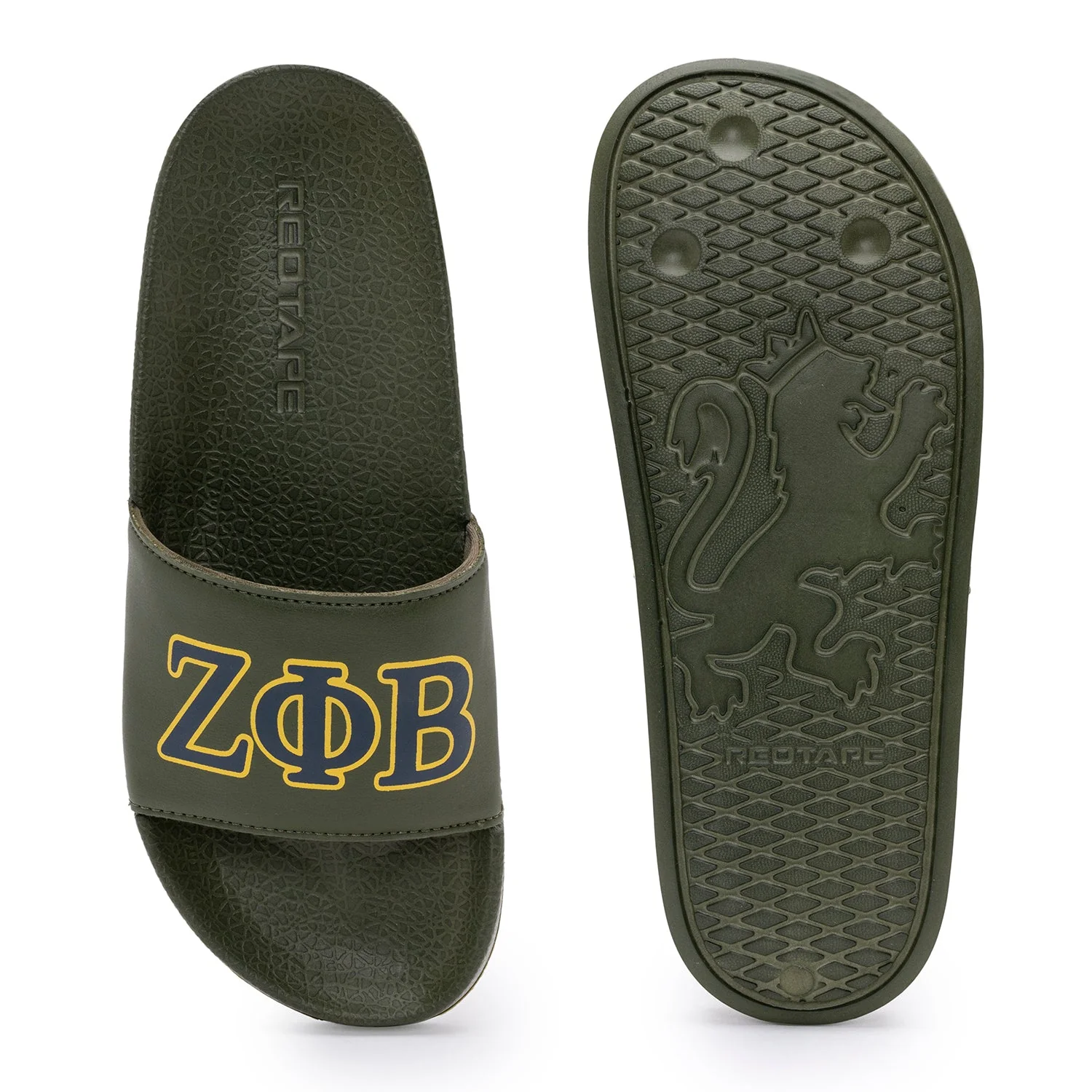 Mens Sliders in Olive | Casual Pool Sliders - Image 5