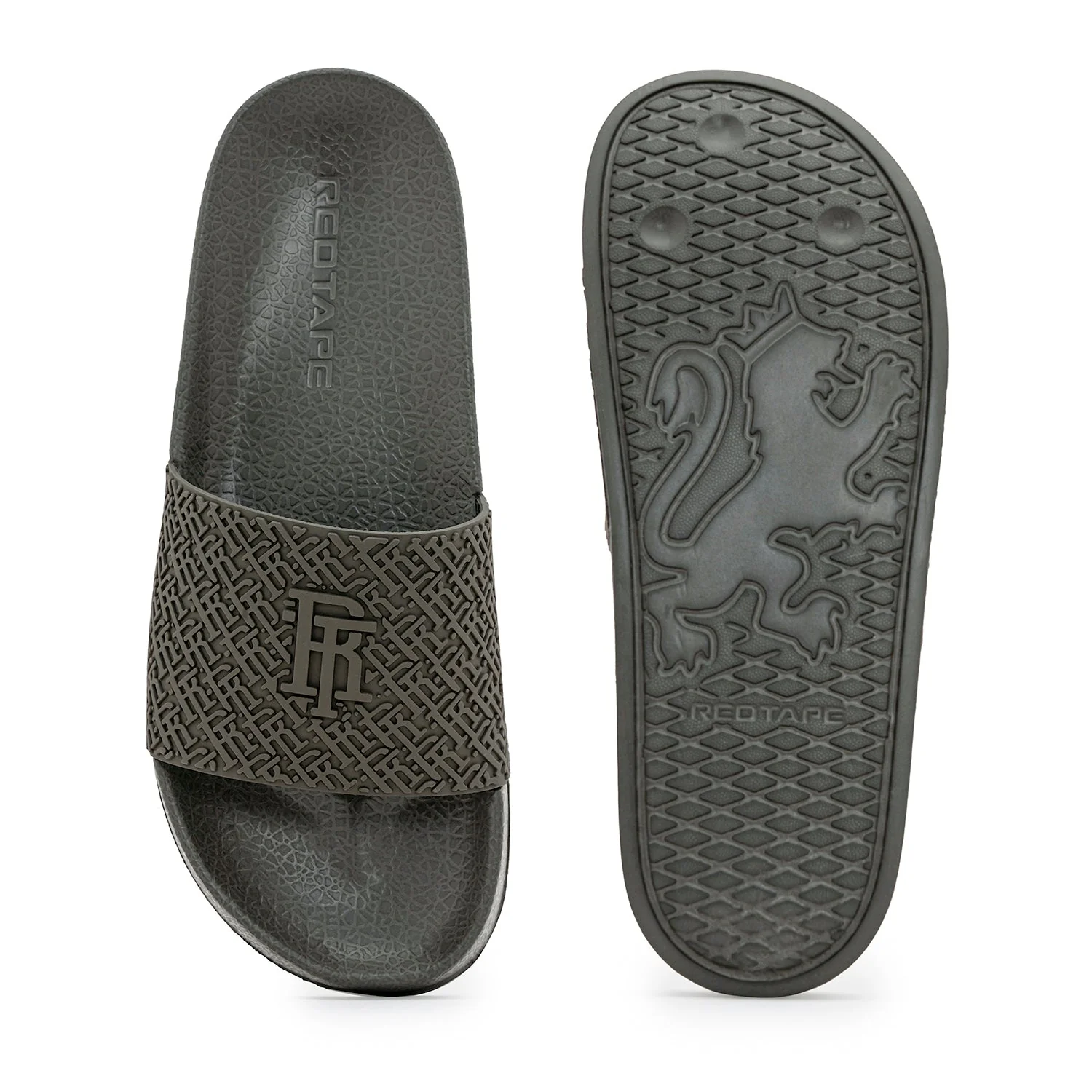 Mens Sliders in Olive | Casual Pool Sliders - Image 5