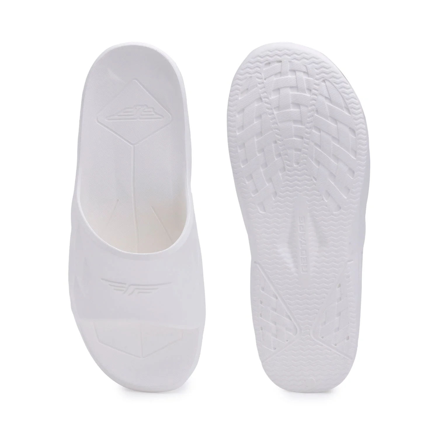 Mens Sliders in White | Casual Pool Sliders - Image 5