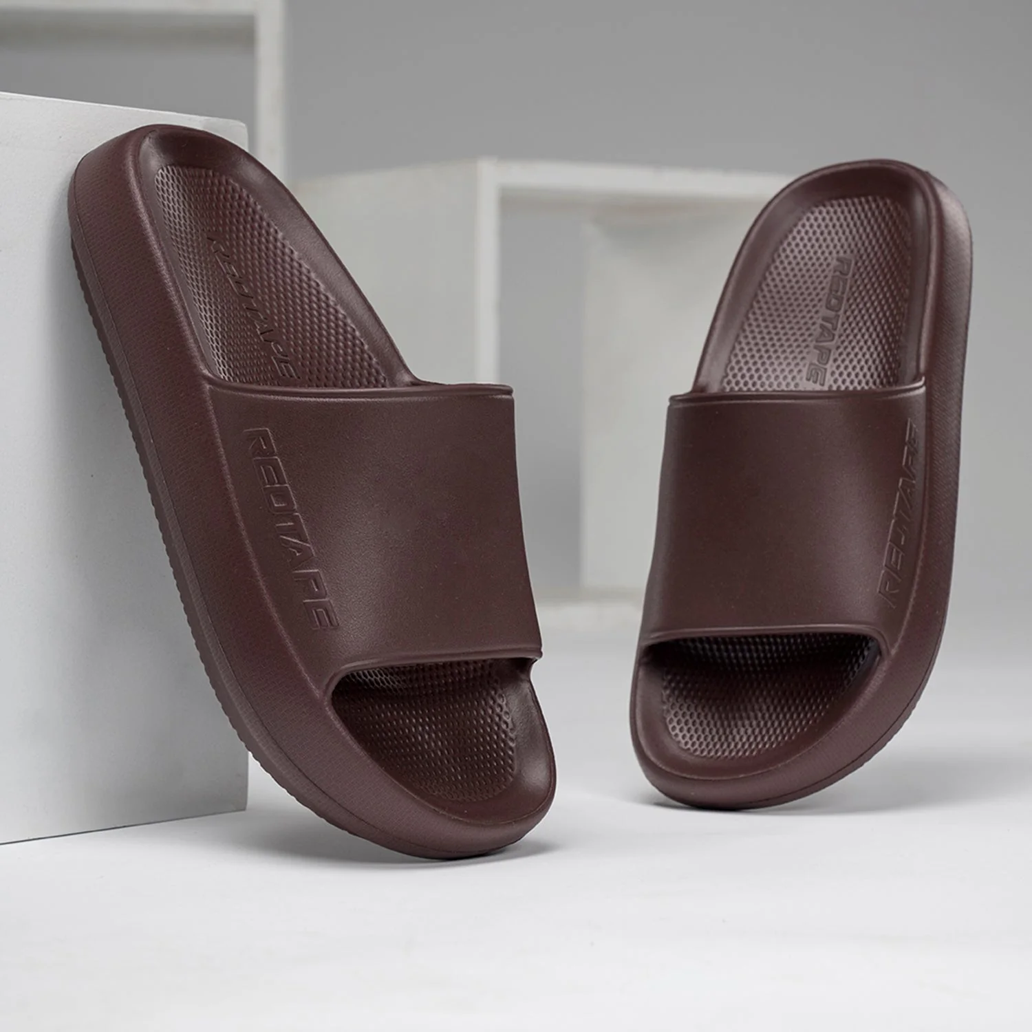 Mens Sliders in Wine | Casual Pool Sliders - Image 6
