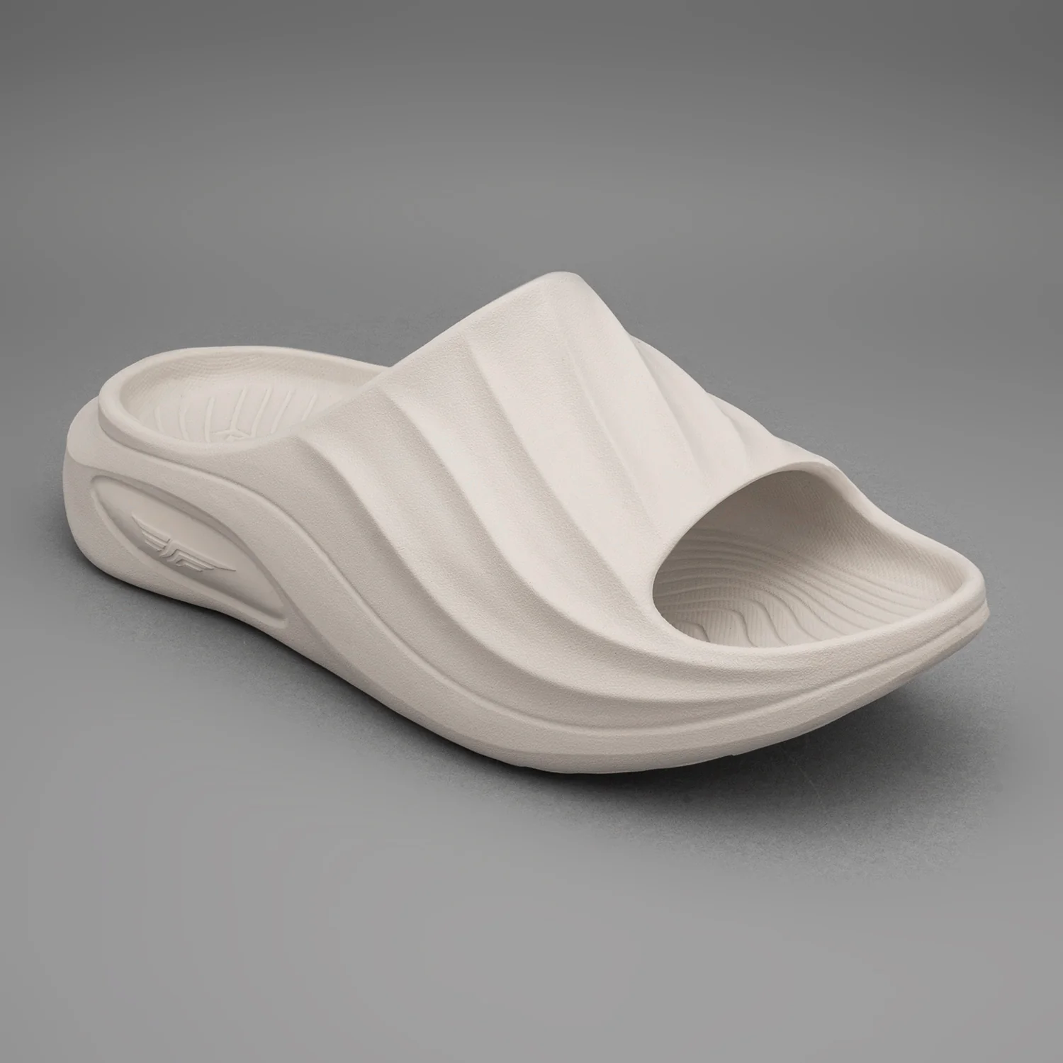 Mens Sliders in Beige - Image 6