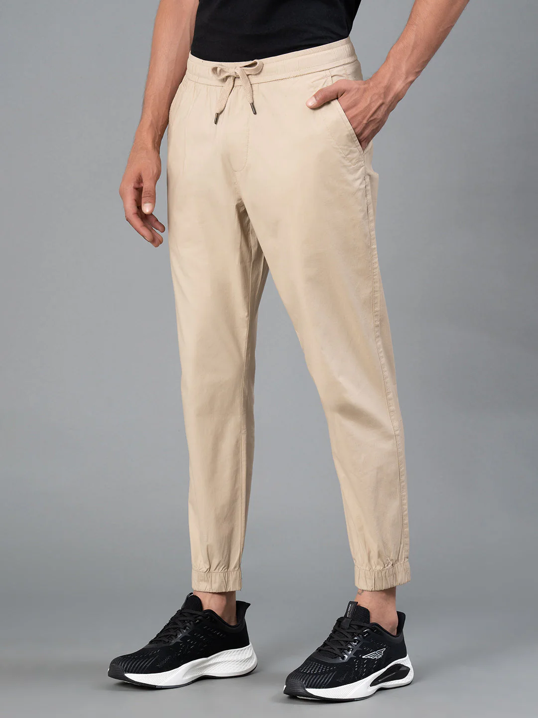 Men's Solid Casual Joggers - Image 2