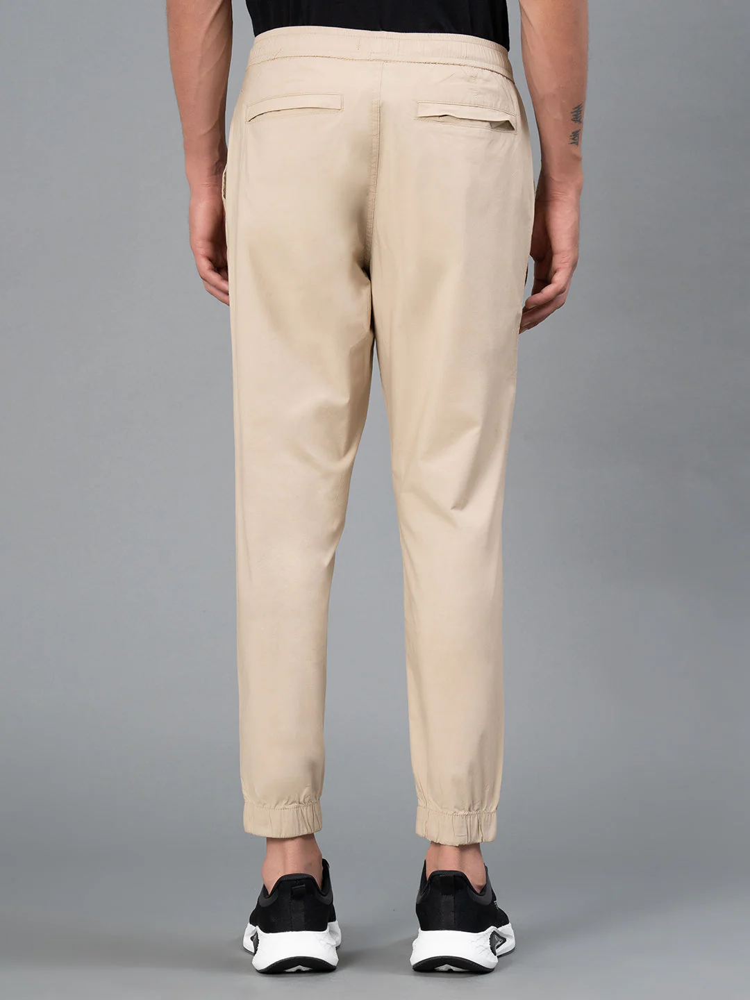 Men's Solid Casual Joggers - Image 3