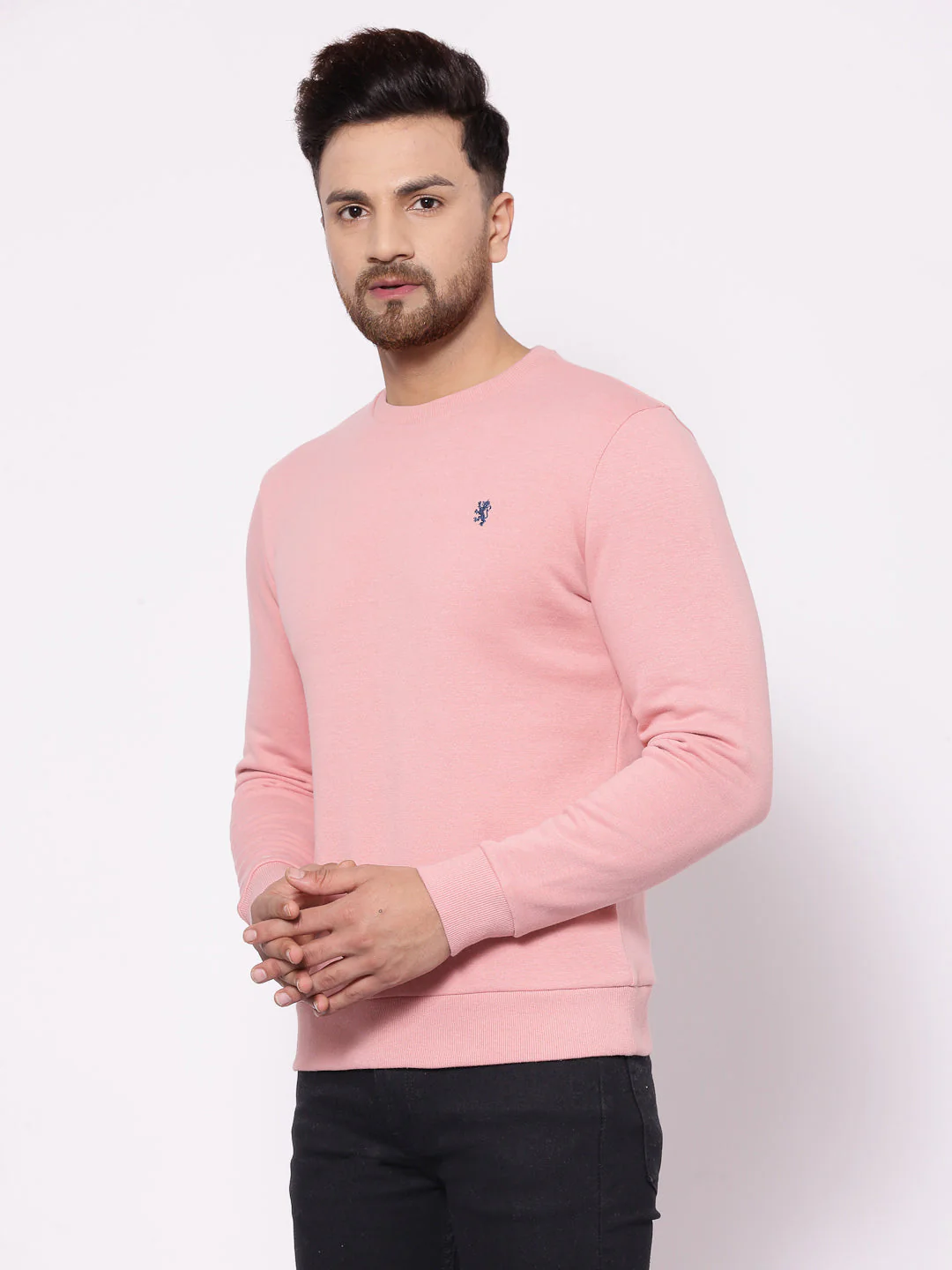 Men's Solid Coral Haze Sweatshirt - Image 2
