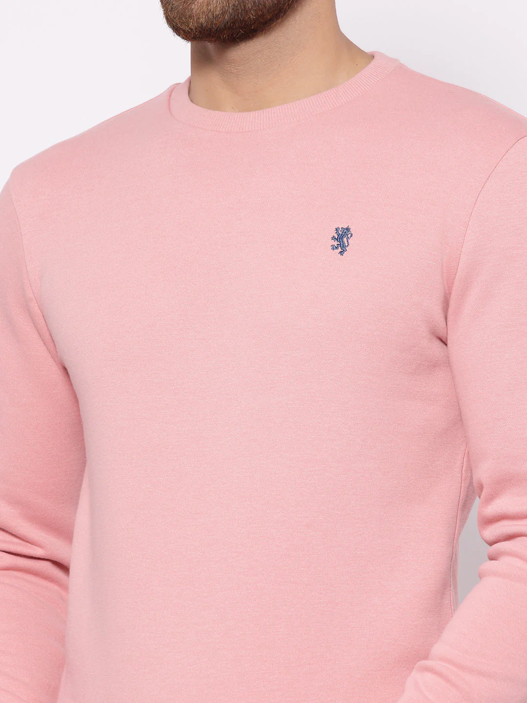 Men's Solid Coral Haze Sweatshirt - Image 5