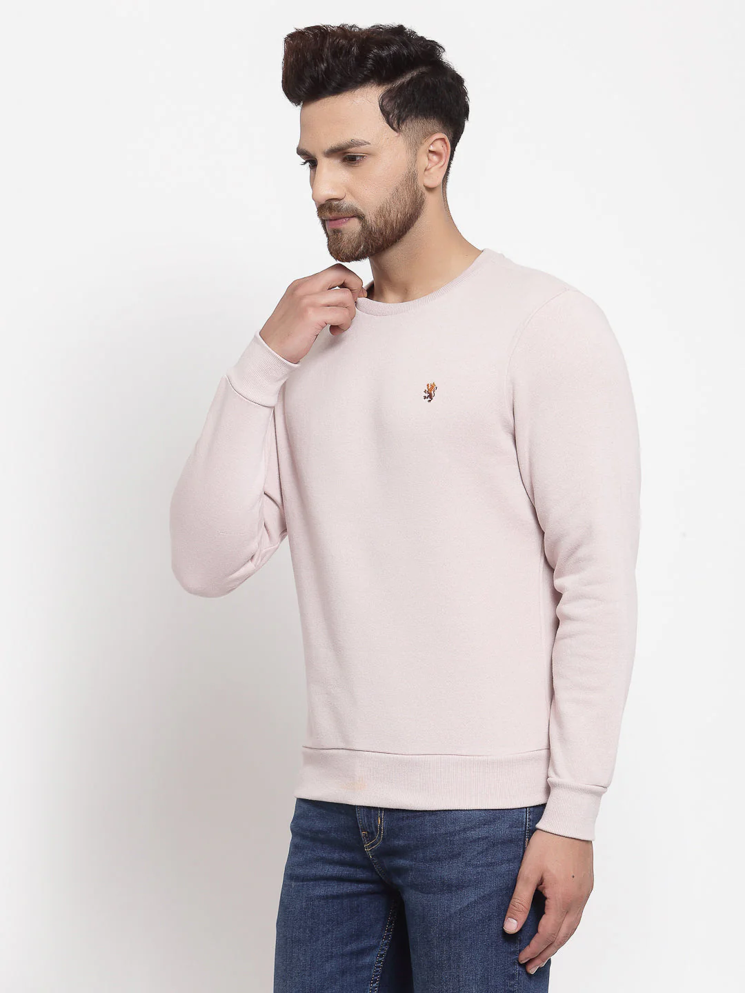 Men's Solid Pearl Sweatshirt - Image 2