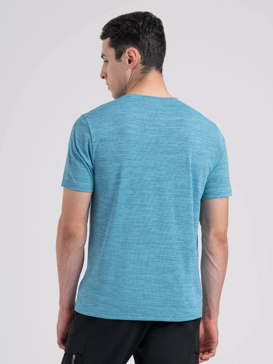 Men's Solid Round Neck Activewear T-Shirt - Image 5