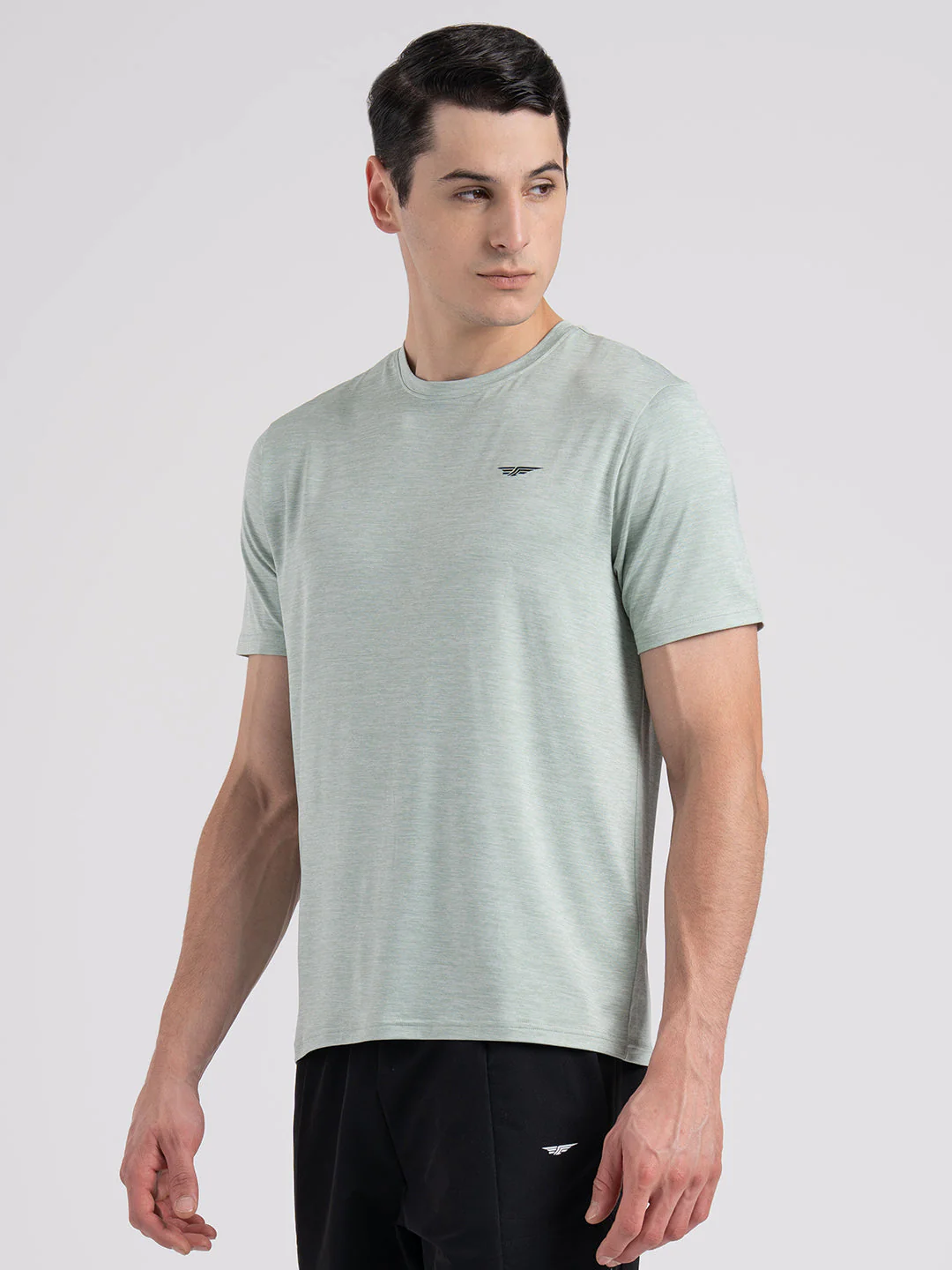 Men's Solid Round Neck T-Shirt - Image 4