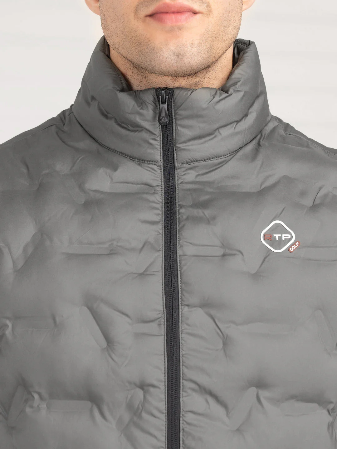 Men's Stone Olive Sleeveless Jacket | Winter Heatseal Jackets for Men - Image 4