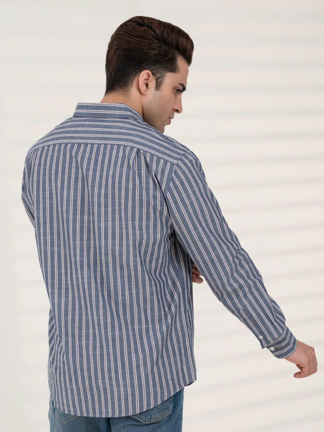 Men's Stripe Shirt | Everyday Smart Casual Look - Image 5