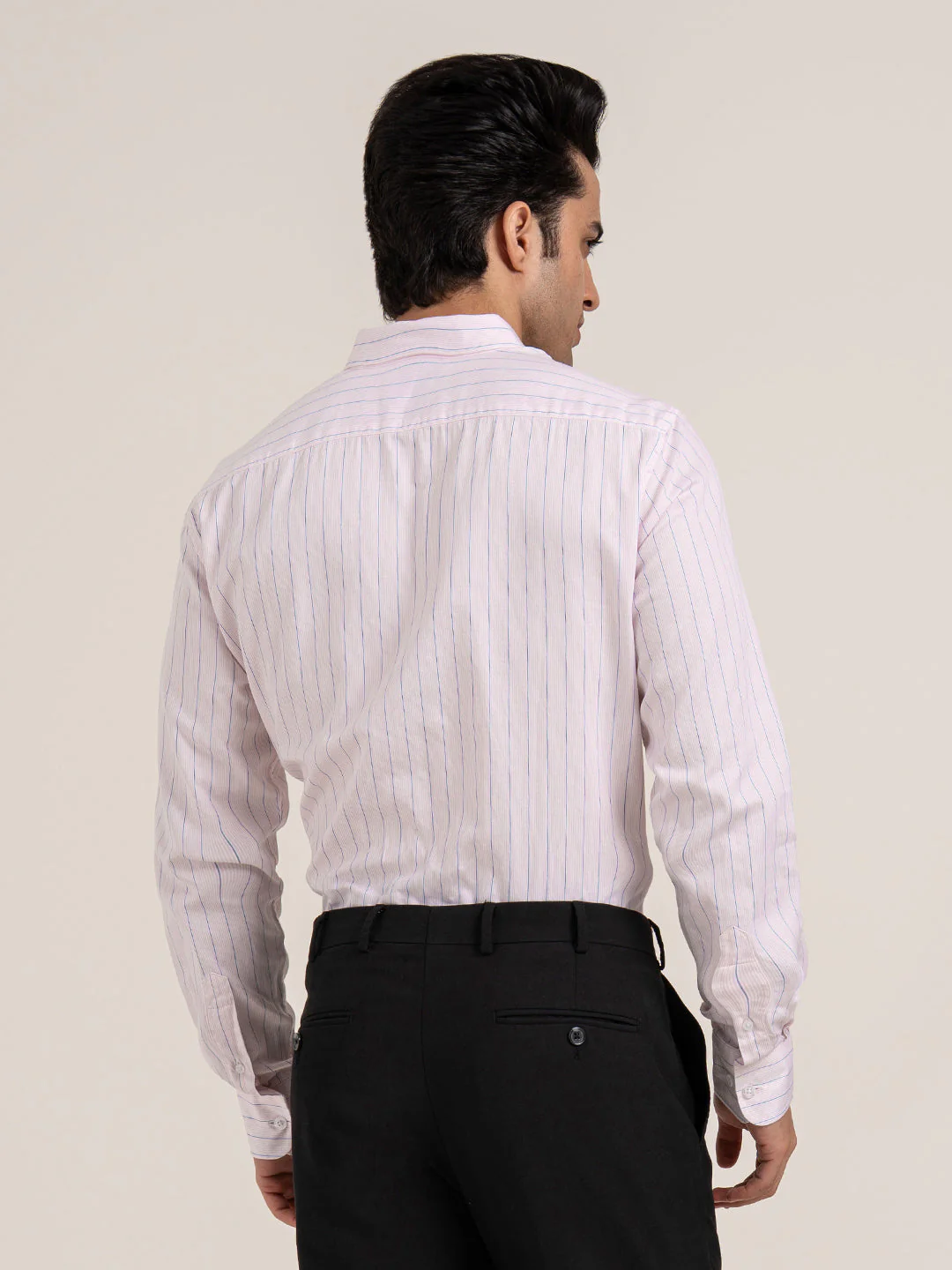 Menâ€™s Striped Cotton Shirt for Effortless Everyday Style - Image 5